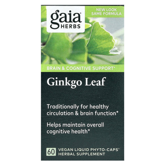 Gaia Herbs, Ginkgo Leaf, 60  Vegan Liquid Phyto-Caps