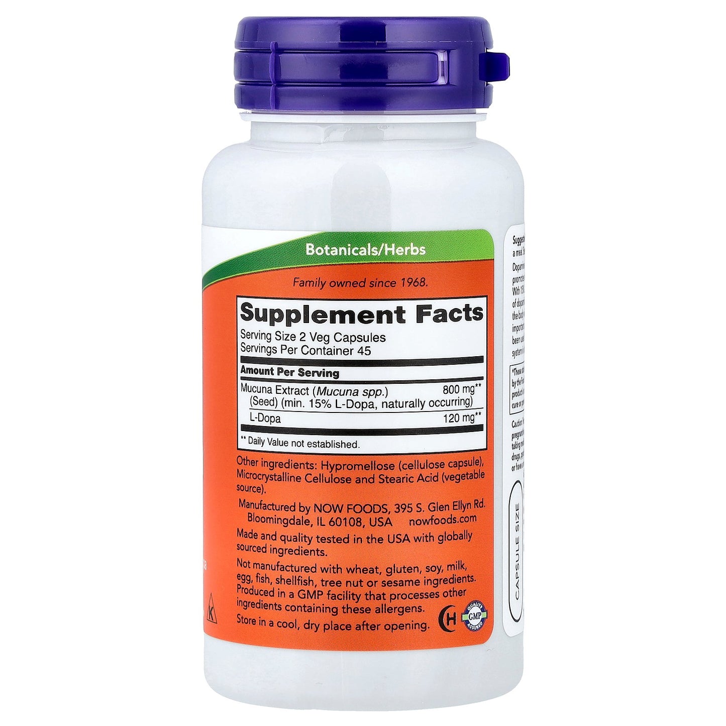 NOW Foods, Dopa Mucuna, 90 Veg Capsules