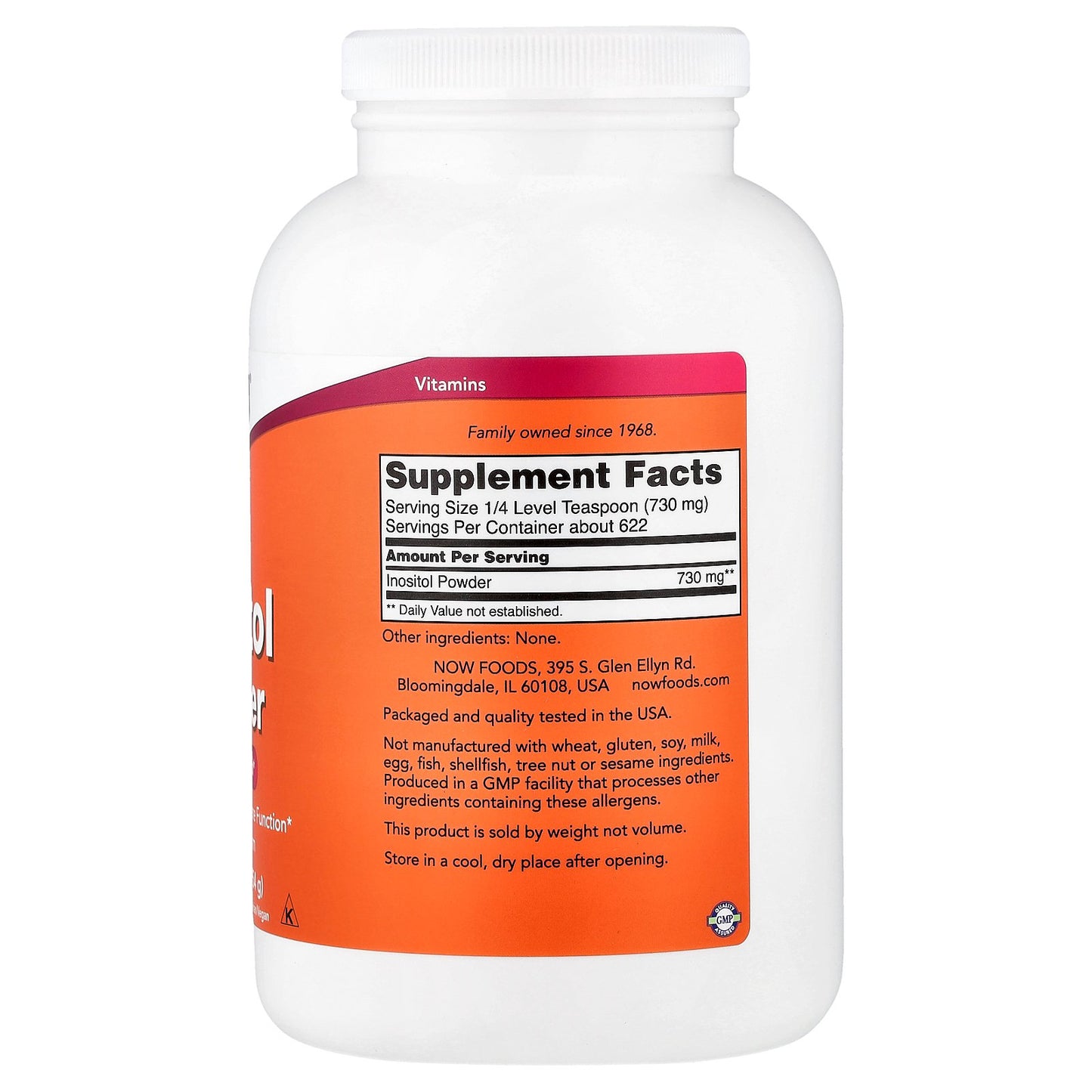 NOW Foods, Inositol Powder, 1 lb (454 g)