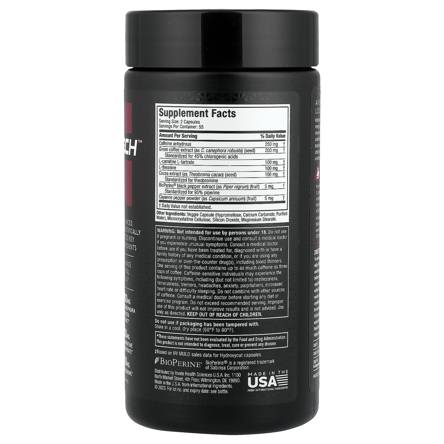 MuscleTech, Hardcore® Elite, 110 Rapid-Release Thermo Caps