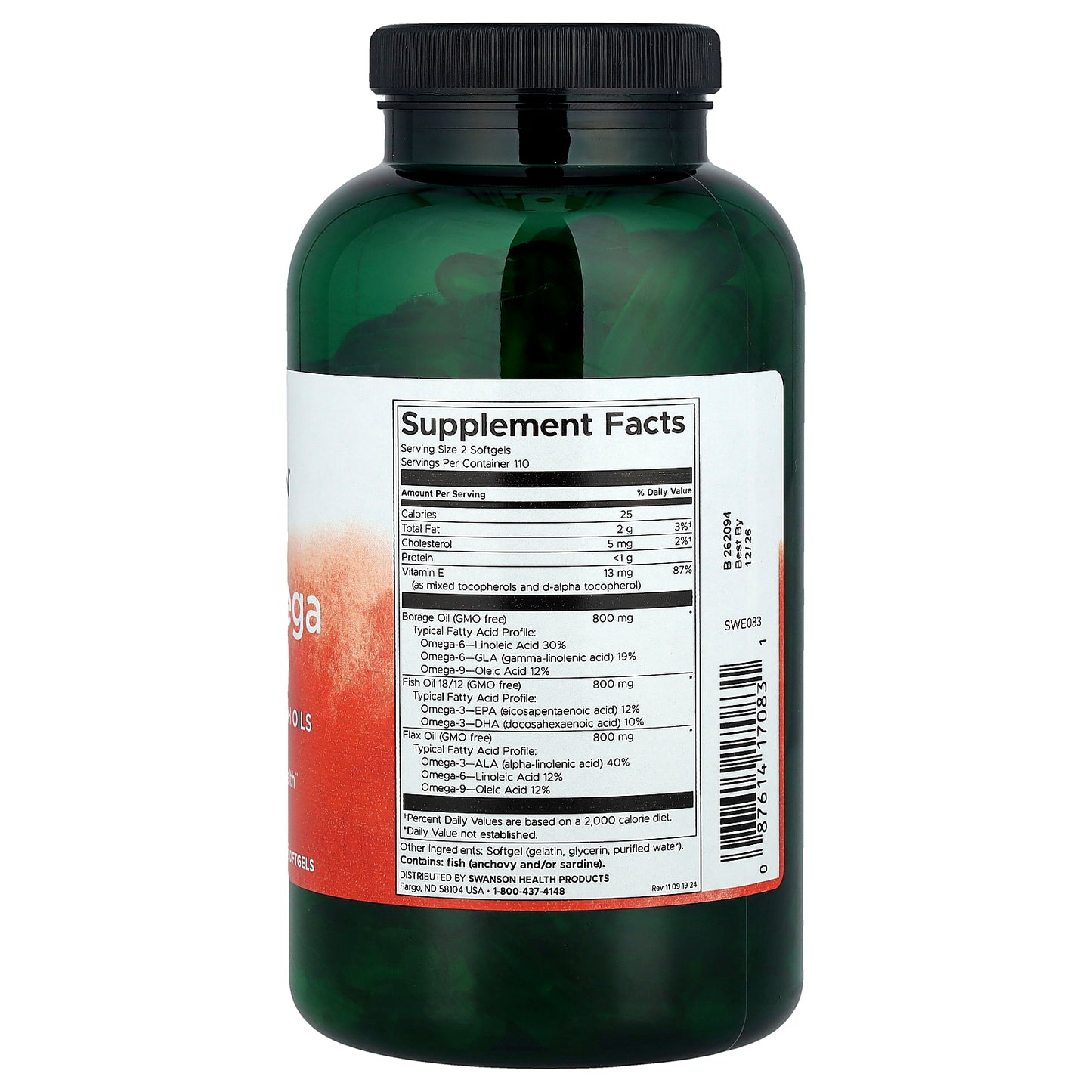 Swanson, Multi Omega 3-6-9, 220 Softgels