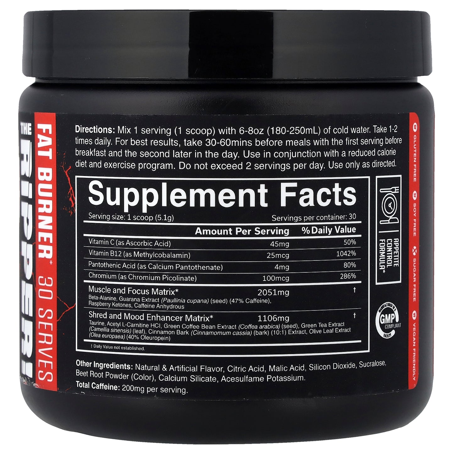 JNX Sports, The Ripper, Fat Burner, Fruit Punch, 5.4 oz (153 g)