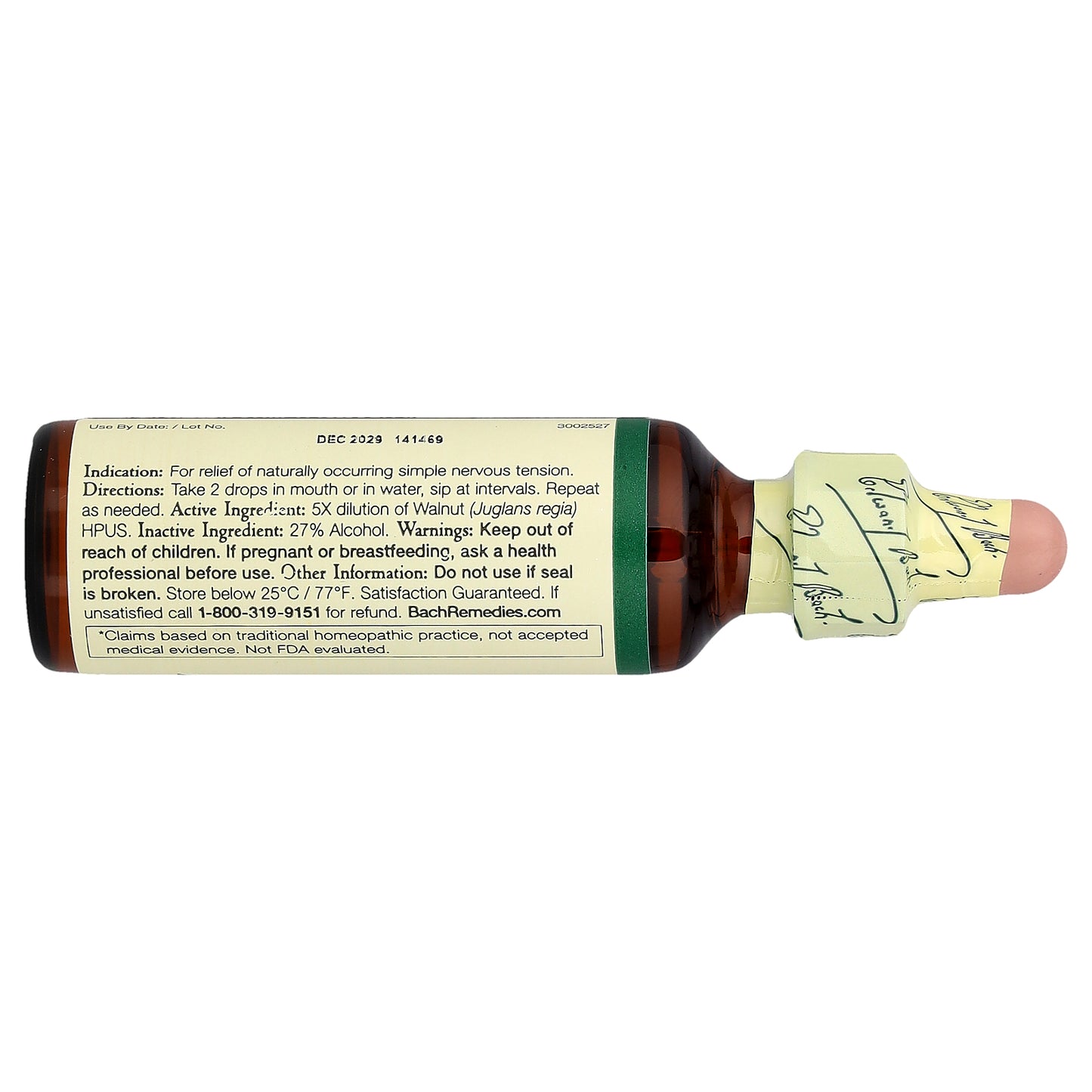 Bach, Original Flower Remedies, Walnut, 0.7 fl oz (20 ml)