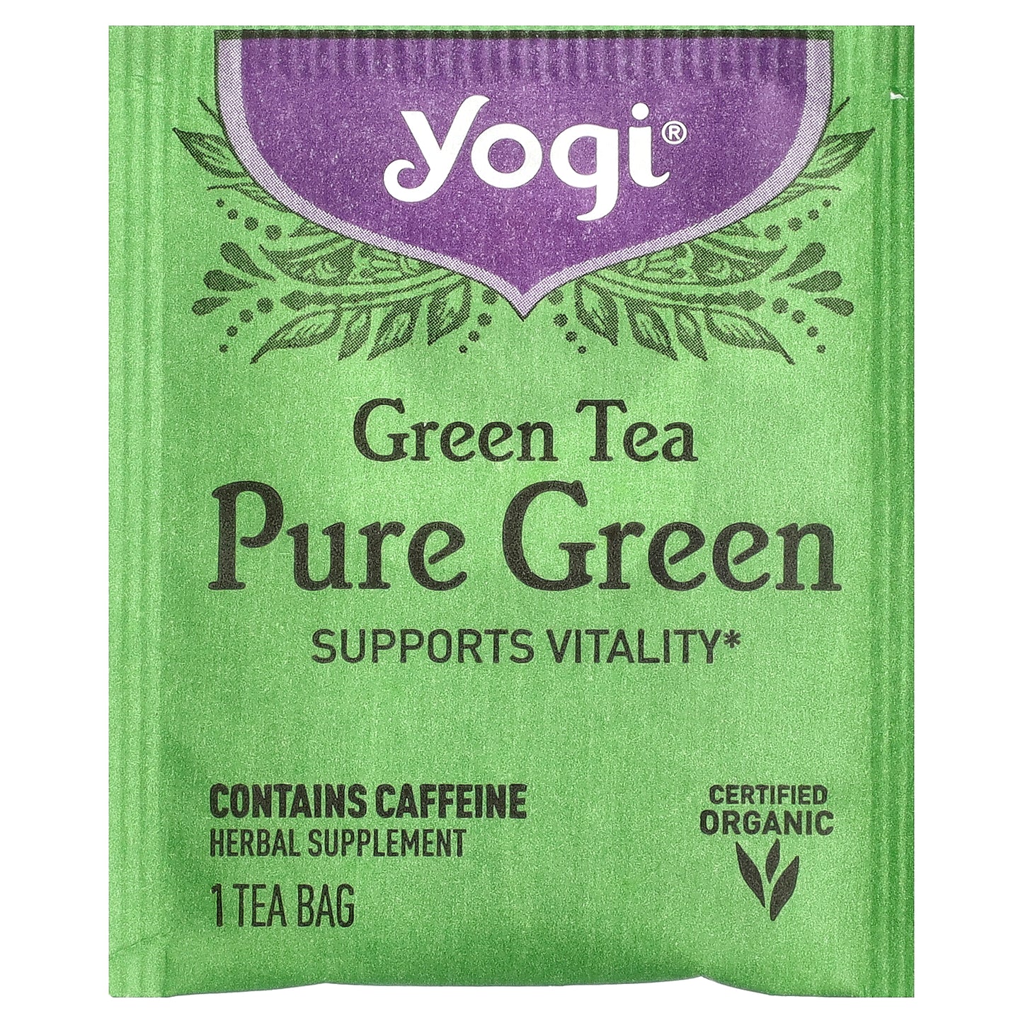 Yogi Tea, Green Tea Pure Green, 16 Tea Bags, 1.09 oz (31 g)