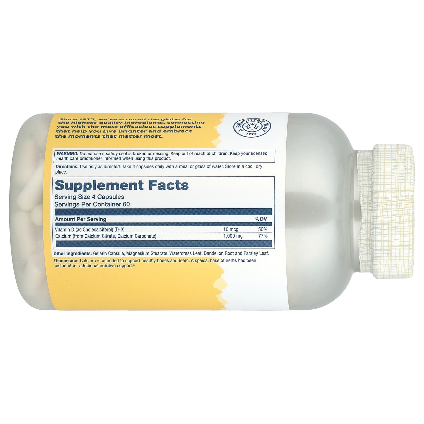 Solaray, Calcium Citrate with Vitamin D-3, 240 Capsules