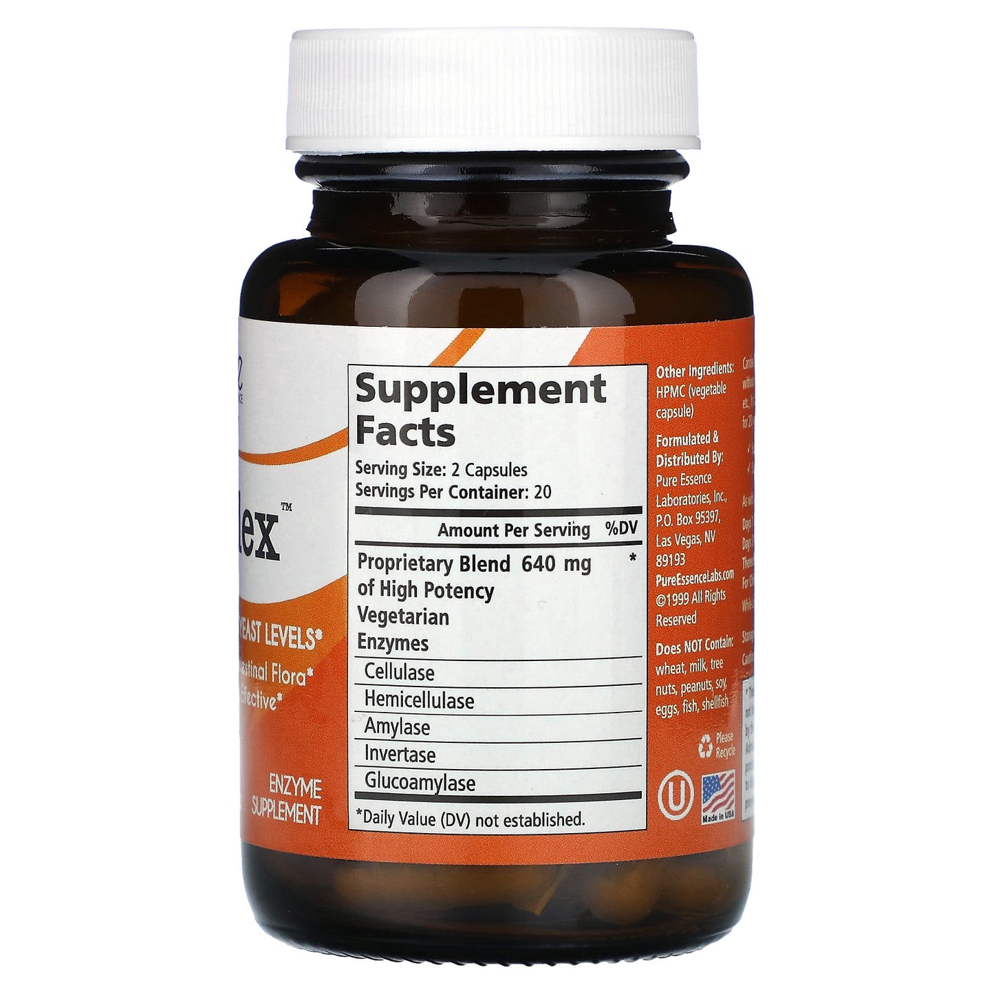 Pure Essence, Candex, 40 Veg-Caps