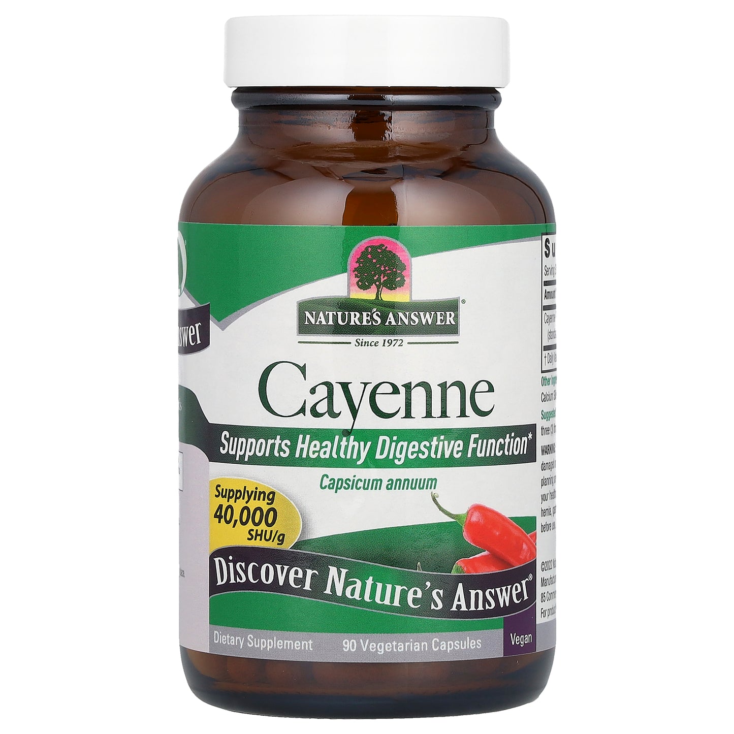 Nature's Answer, Cayenne, 90 Vegetarian Capsules (450 mg per Capsule)