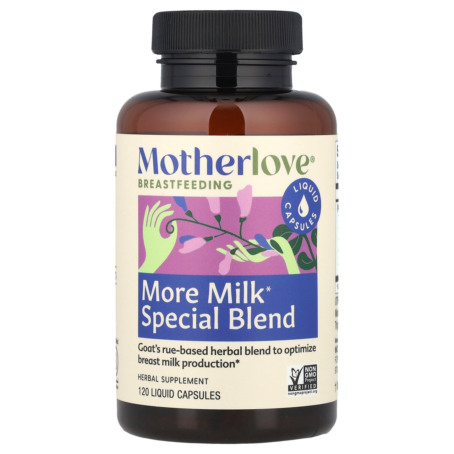 Motherlove, Breastfeeding, More Milk Special Blend, 120 Liquid Capsules