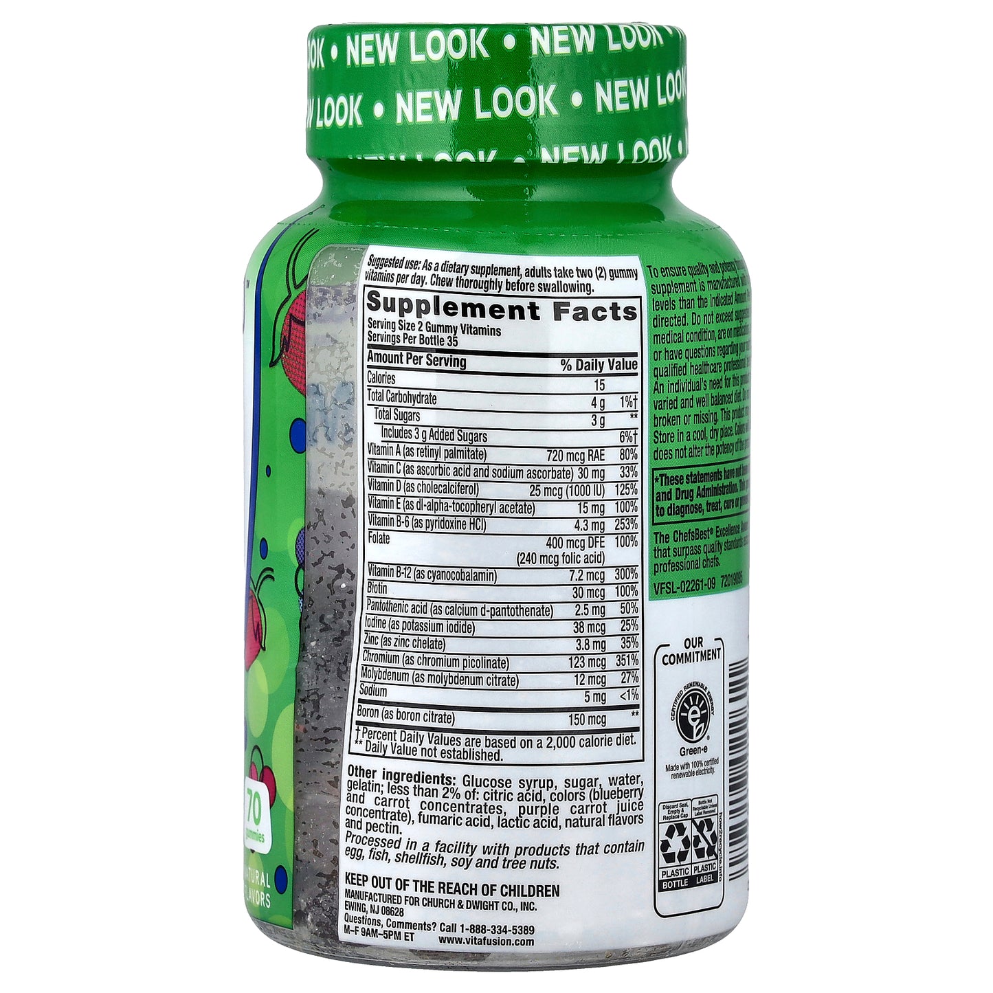 VitaFusion, Men's Multi Gummies, Natural Berry, 70 Gummies