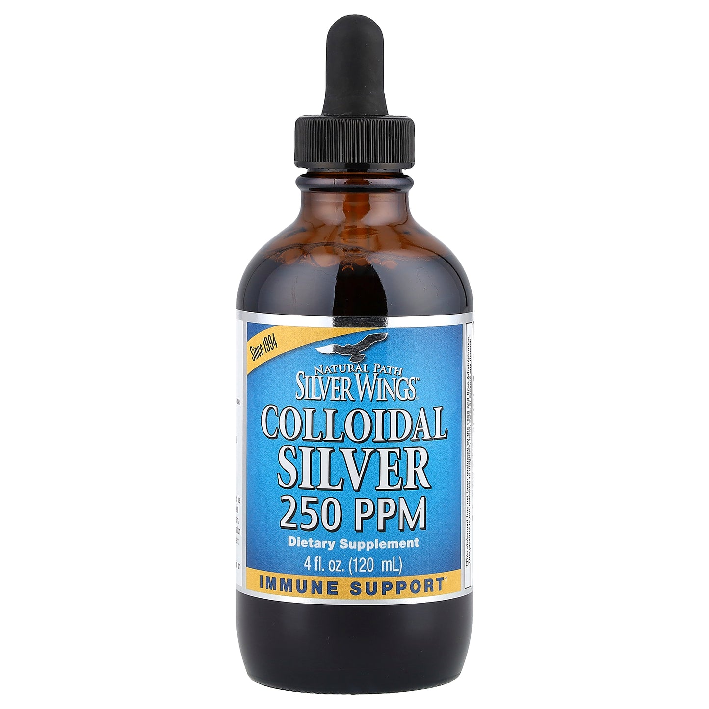 Natural Path Silver Wings, Colloidal Silver, 250 ppm, 4 fl oz (120 ml)