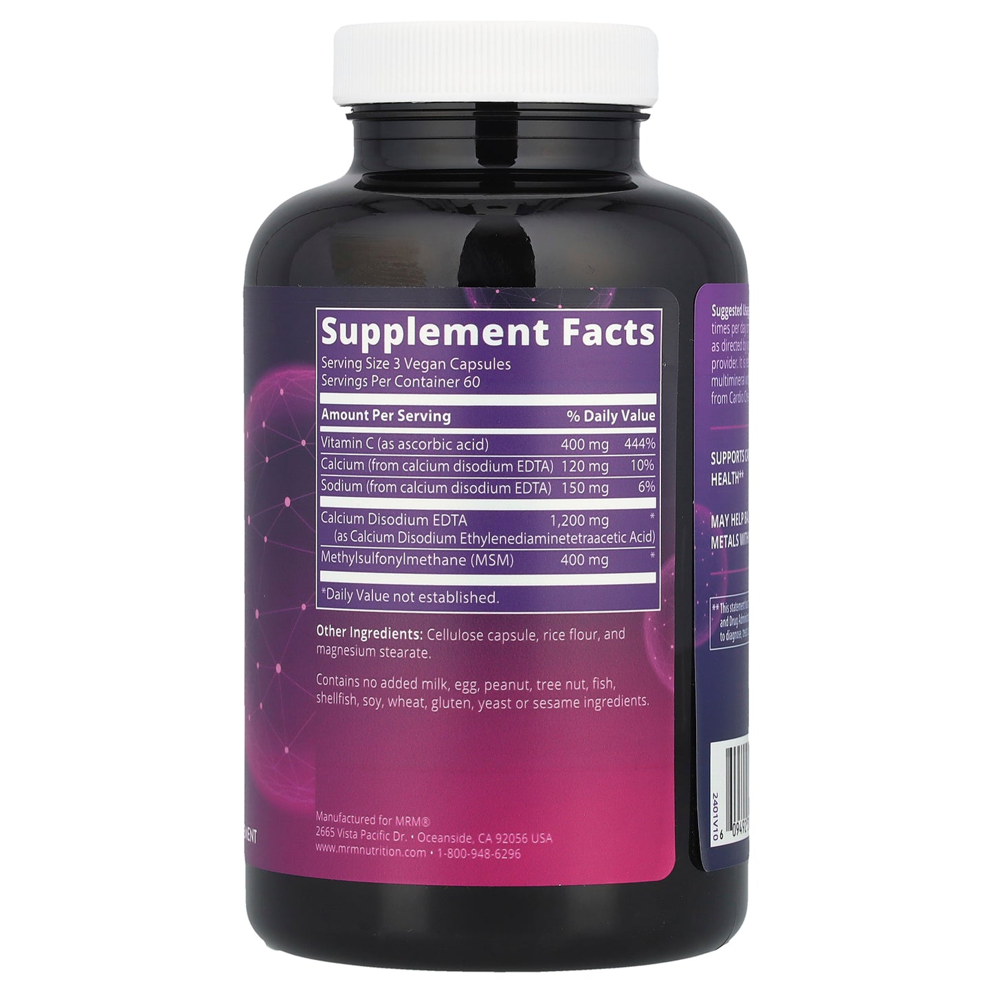 MRM Nutrition, Cardio Chelate™ with EDTA, 180 Vegan Capsules