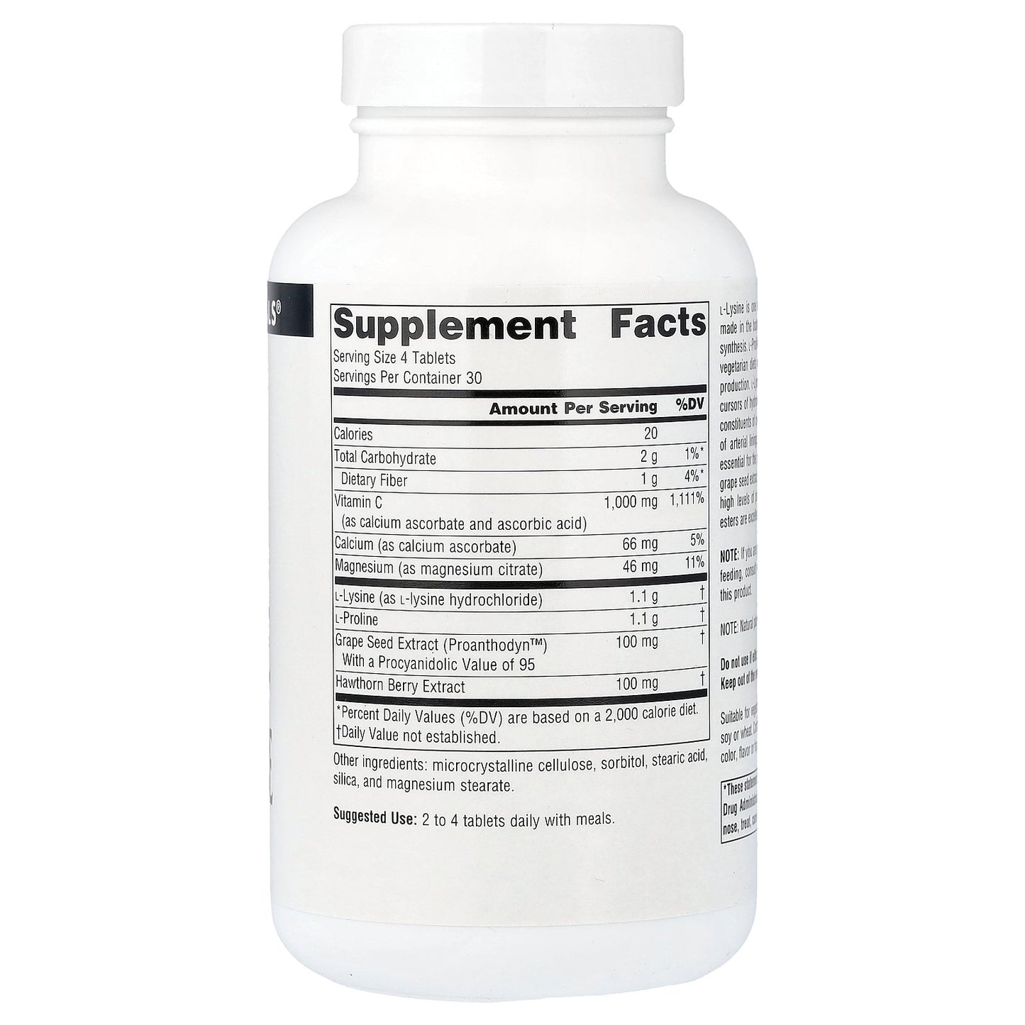 Source Naturals, Proline & Lysine, 120 Tablets