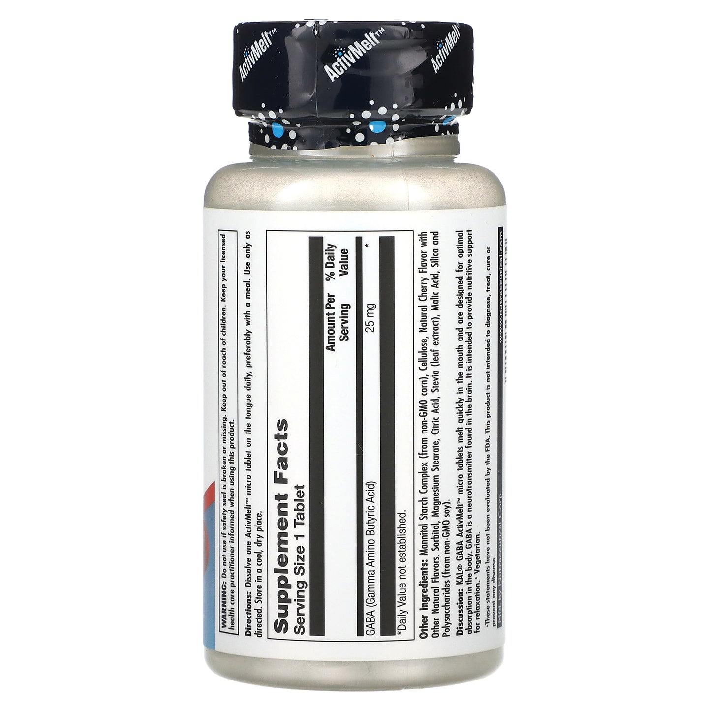 KAL, GABA, Cherry, 25 mg , 120 Micro Tablets