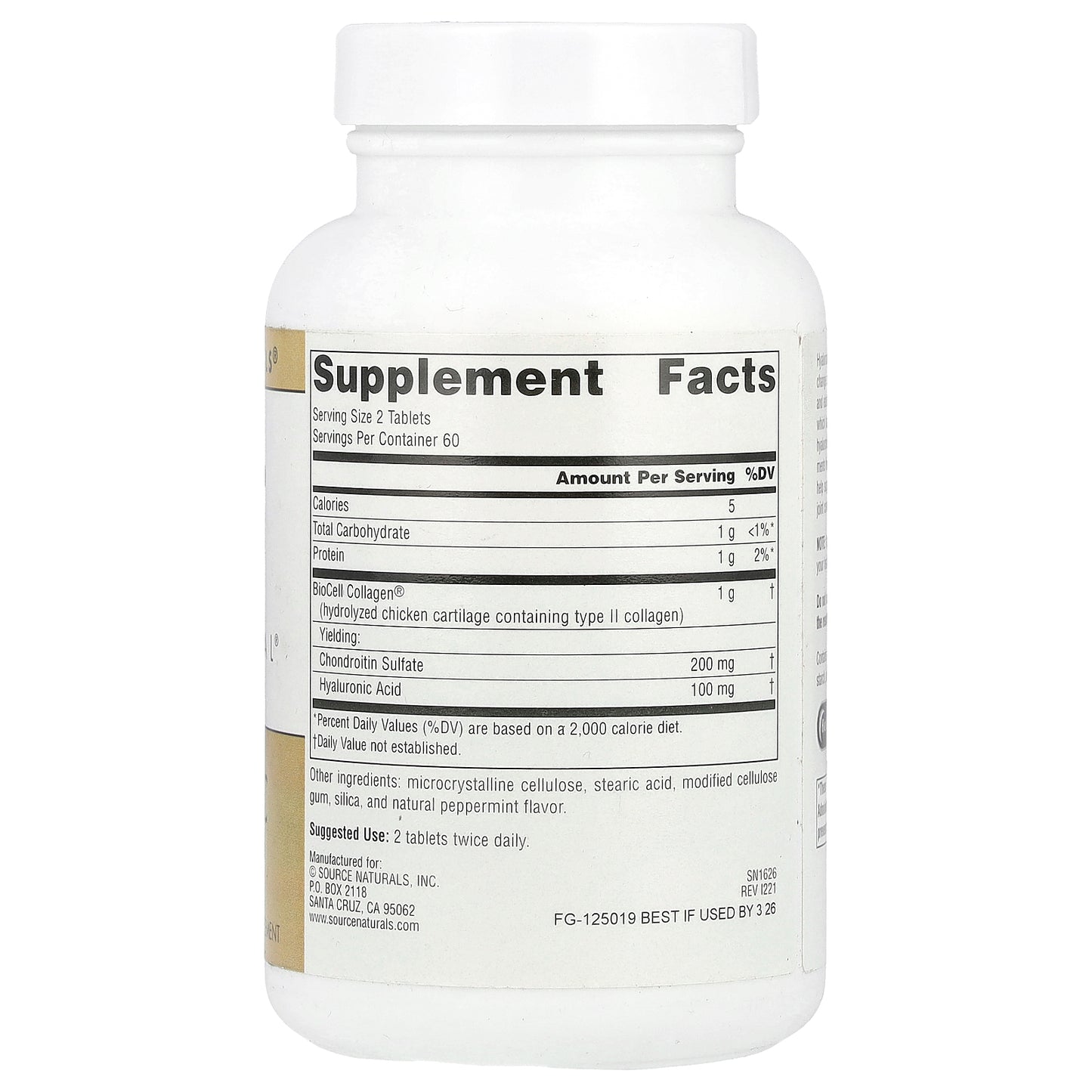 Source Naturals, Skin Eternal®, Hyaluronic Acid, 120 Tablets