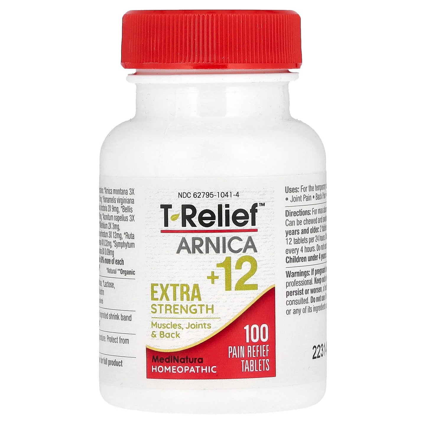 MediNatura, T-Relief, Arnica +12, 100 Tablets