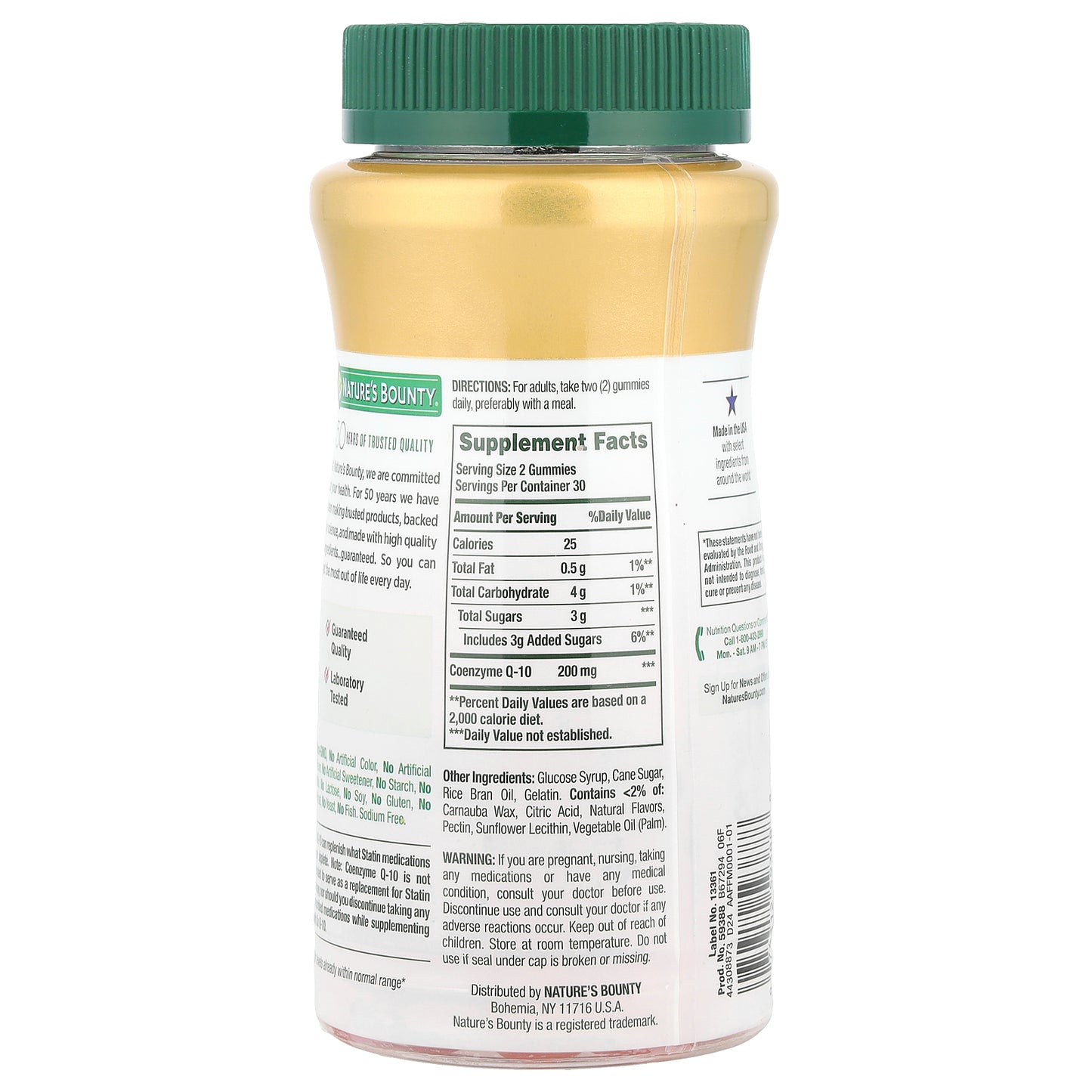 Nature's Bounty, CoQ-10 Gummies, Peach Mango, 60 Gummies (100 mg per Gummy)