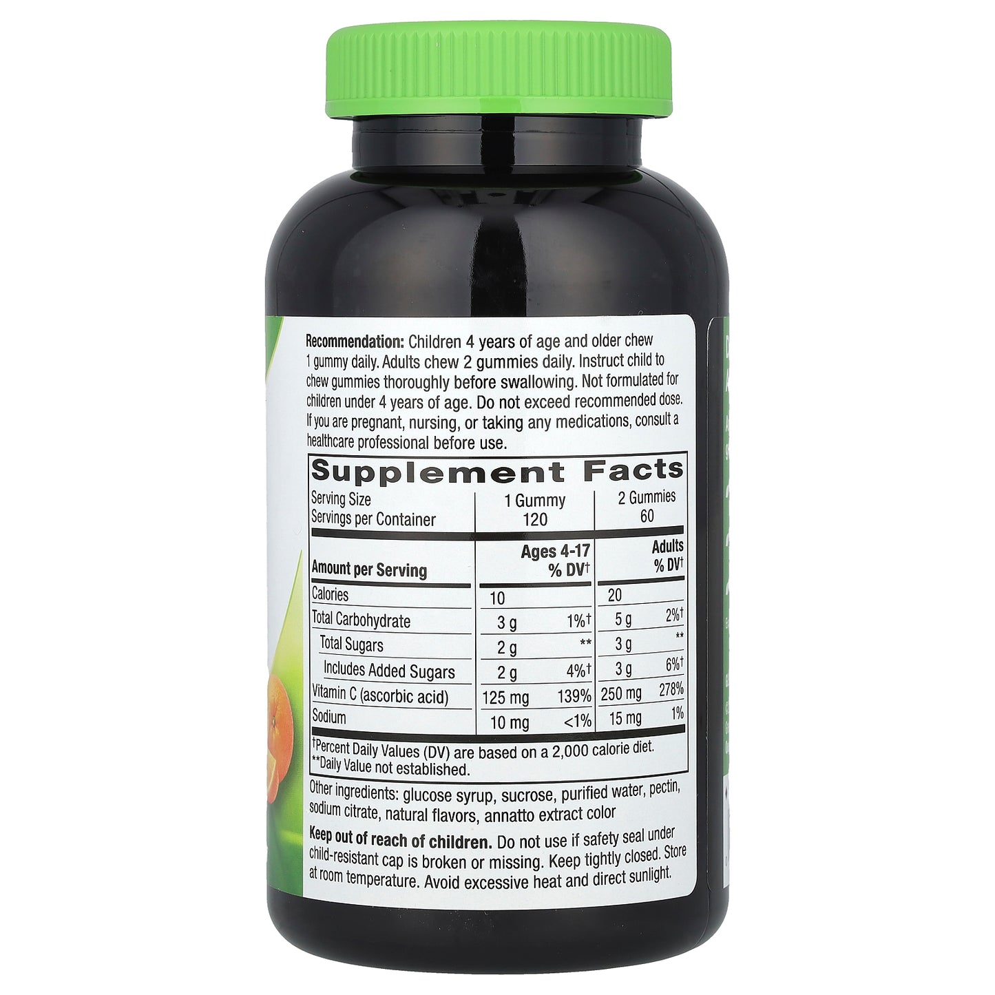 Nature's Way, Vitamin C Gummies, Orange, 120 Gummies (125 mg per Gummy)