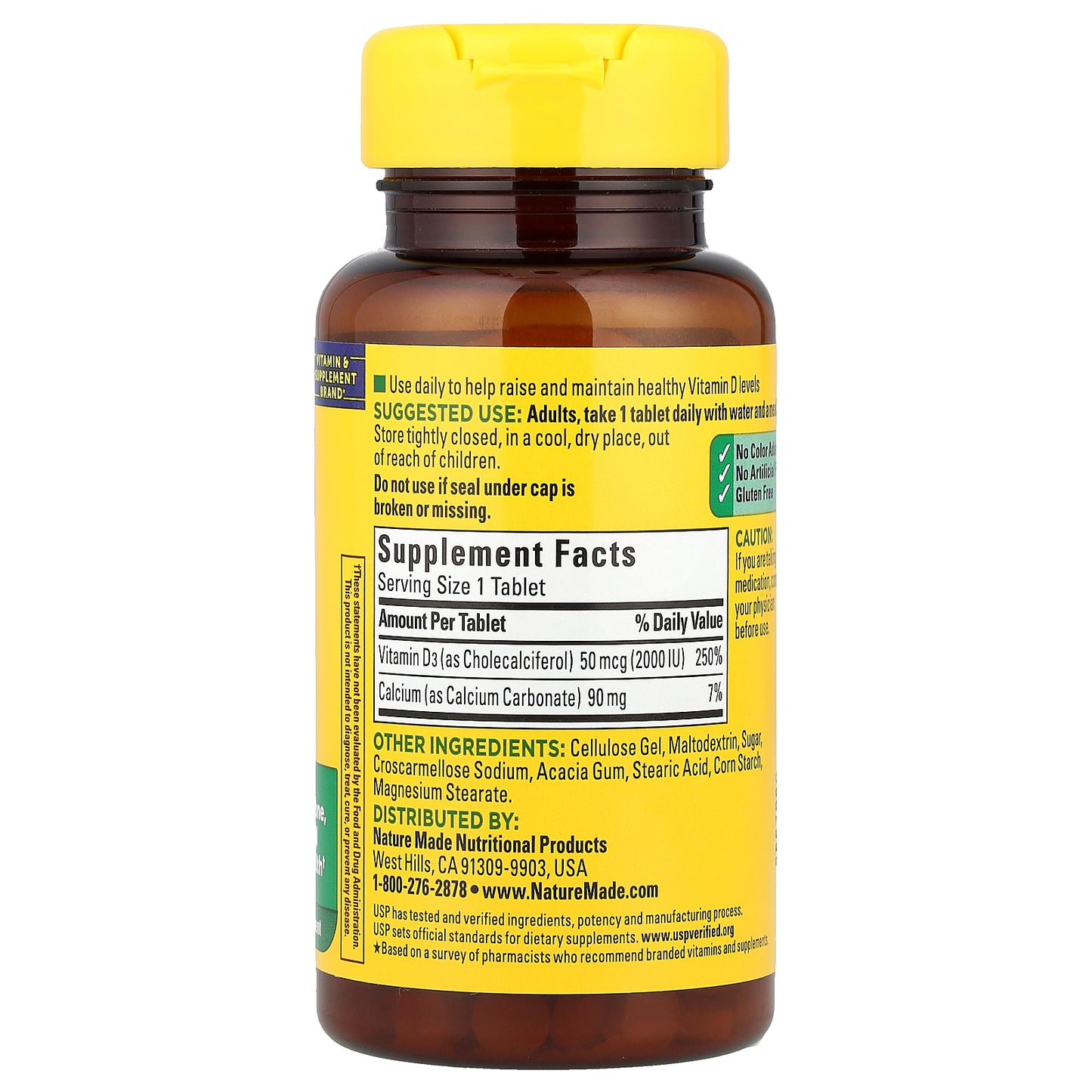 Nature Made, Vitamin D3, 100 Tablets