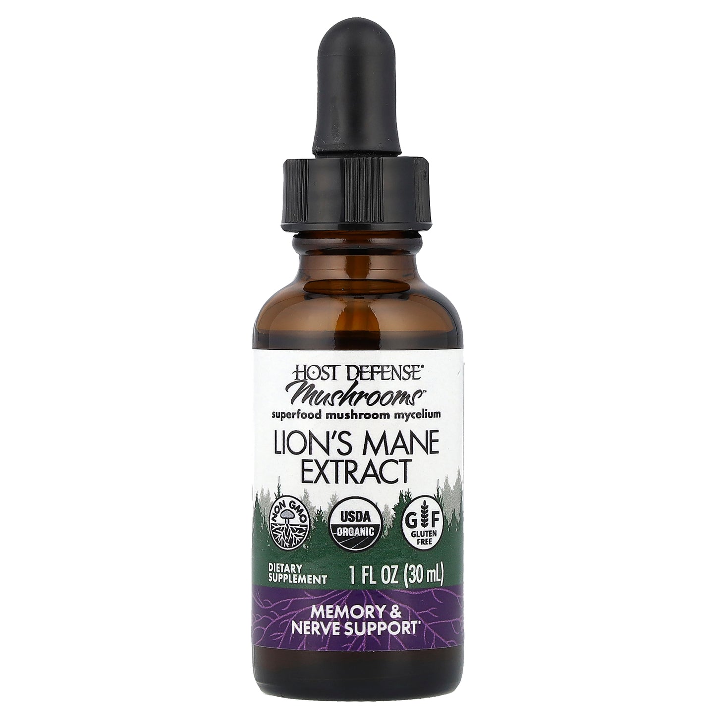 Host Defense, Mushrooms™, Lion's Mane Extract, 1 fl oz (30 ml)