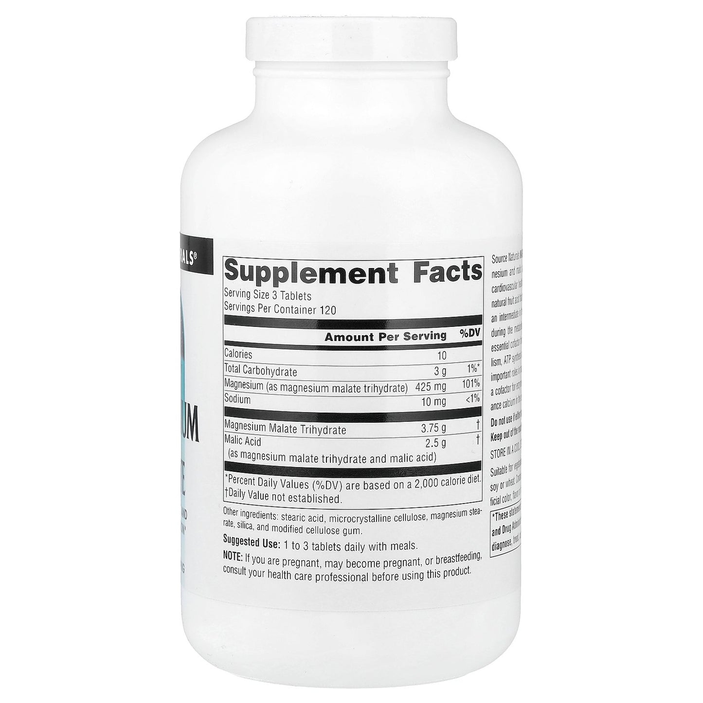 Source Naturals, Magnesium Malate, 360 Tablets (1,250 mg per Tablet)