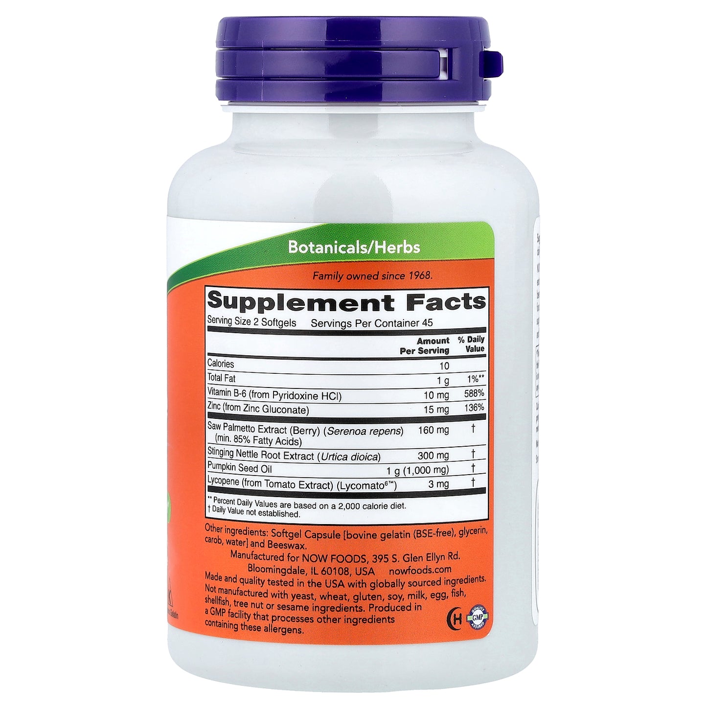 NOW Foods, Prostate Support, 90 Softgels