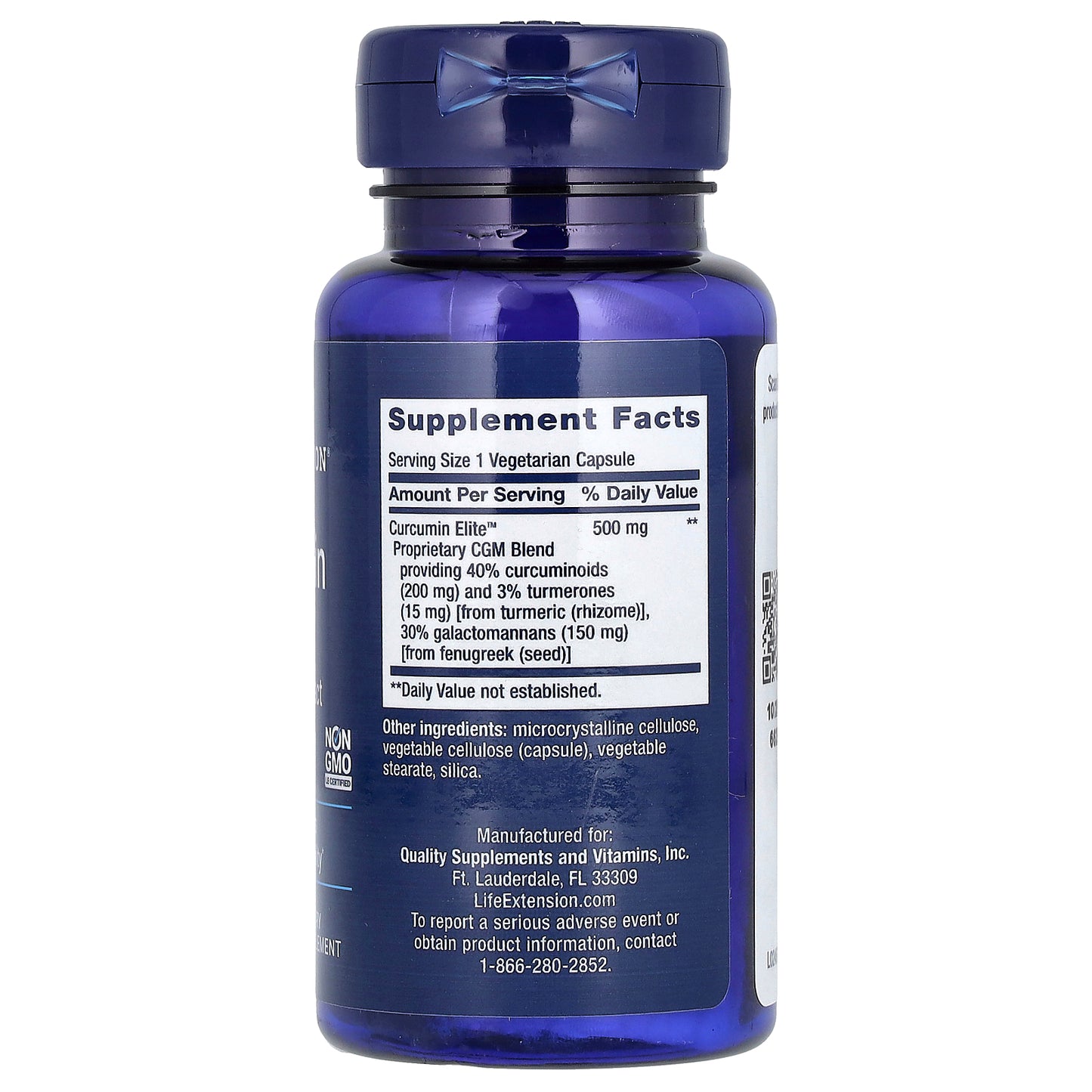 Life Extension, Curcumin Elite, Turmeric Extract, 30 Vegetarian Capsules