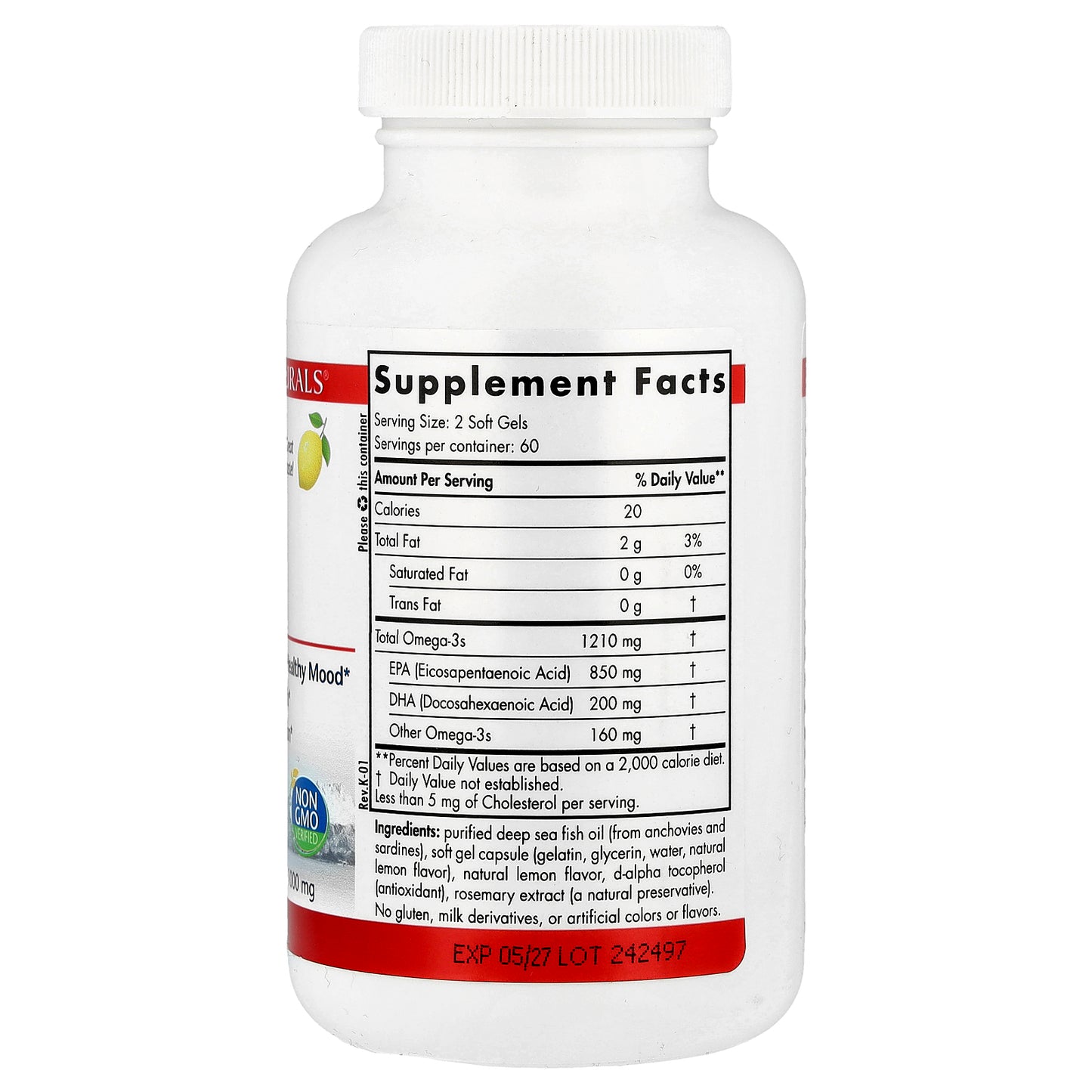 Nordic Naturals, ProEPA™, Lemon, 120 Softgels