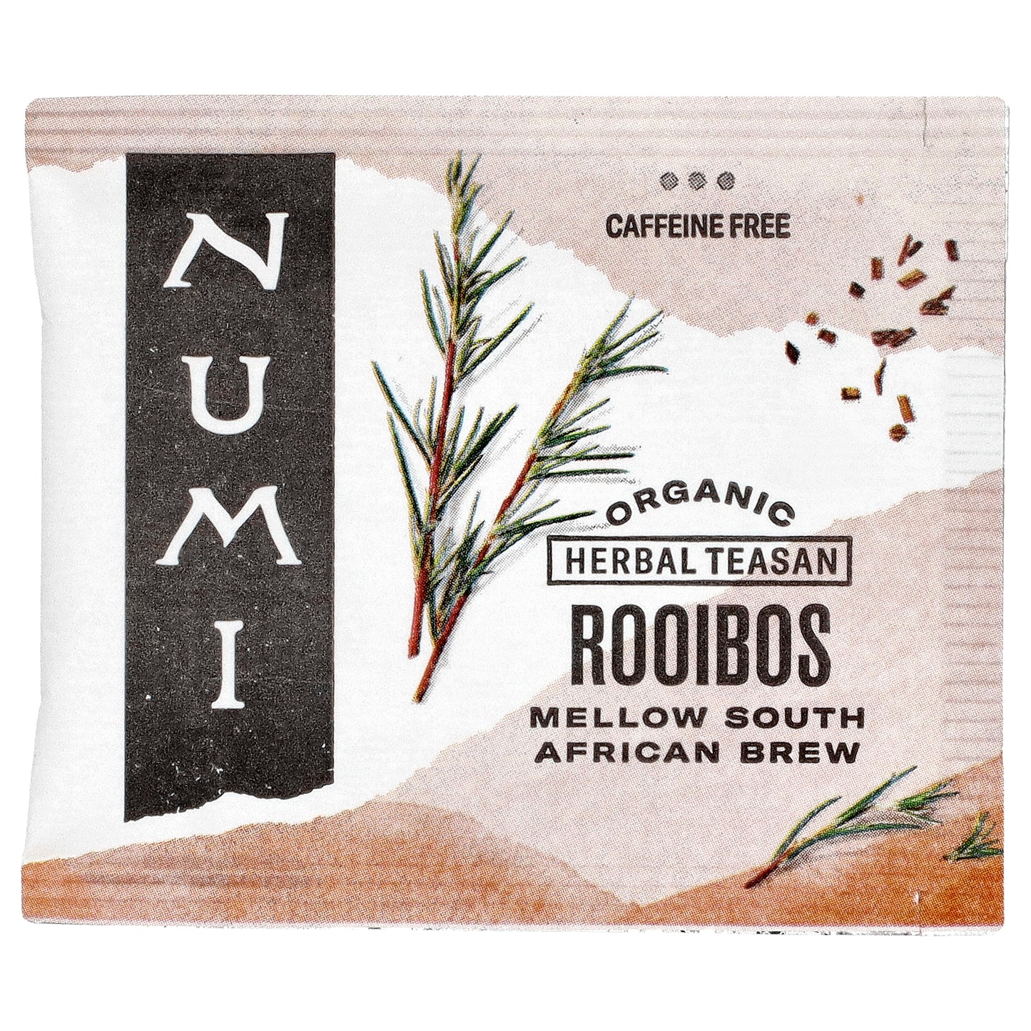 Numi Tea, Organic Herbal Teasan, Rooibos, Caffeine Free, 18 Non-GMO Tea Bags, 1.52 oz (43.2 g)
