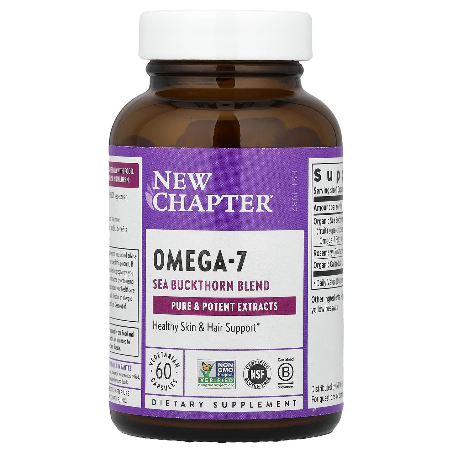 New Chapter, Omega-7 Sea Buckthorn Blend, 60 Vegetarian Capsules