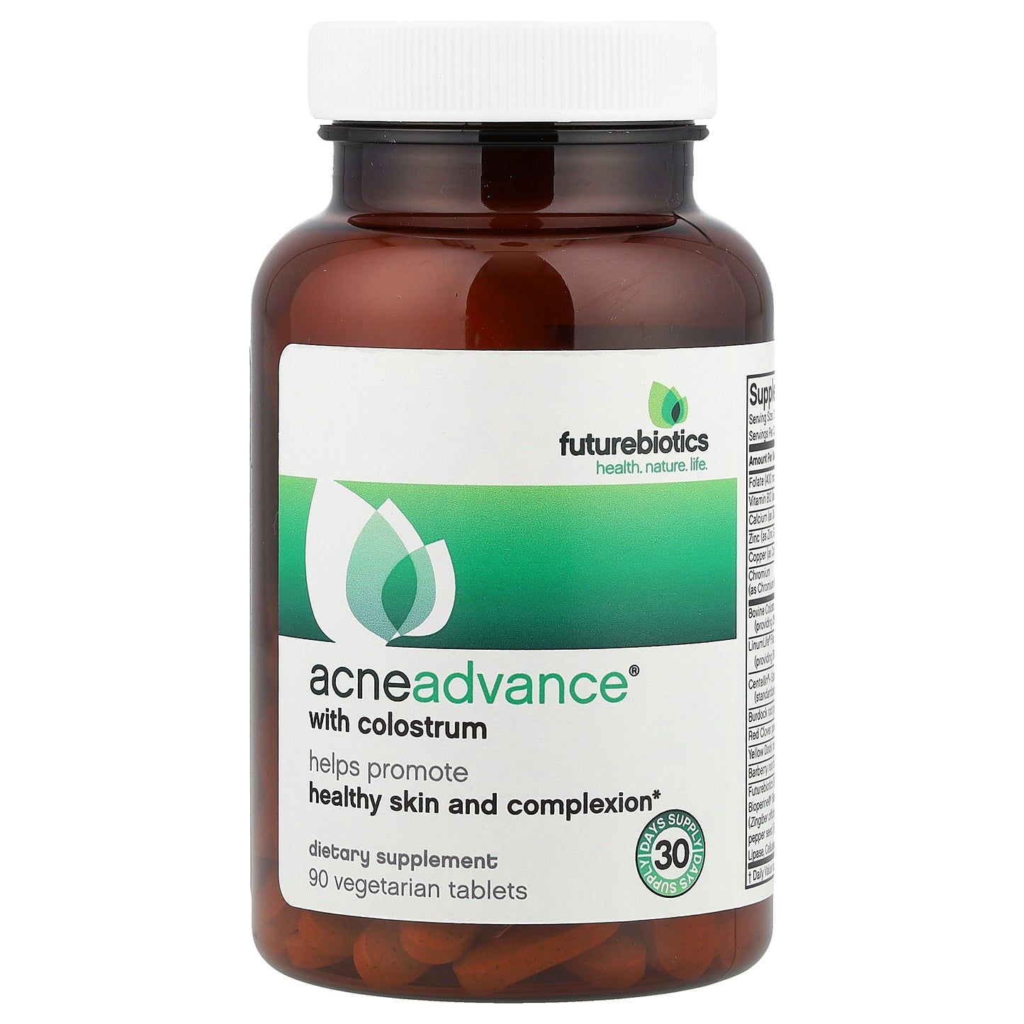 Futurebiotics, AcneAdvance® with Colostrum, 90 Vegetarian Tablets