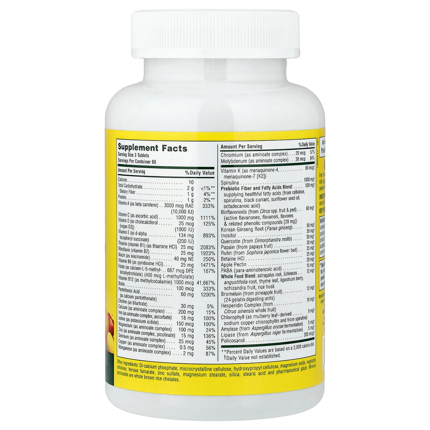 NaturesPlus, Source of Life®, Original Tablets, Multivitamin & Mineral Supplement, 180 Tablets