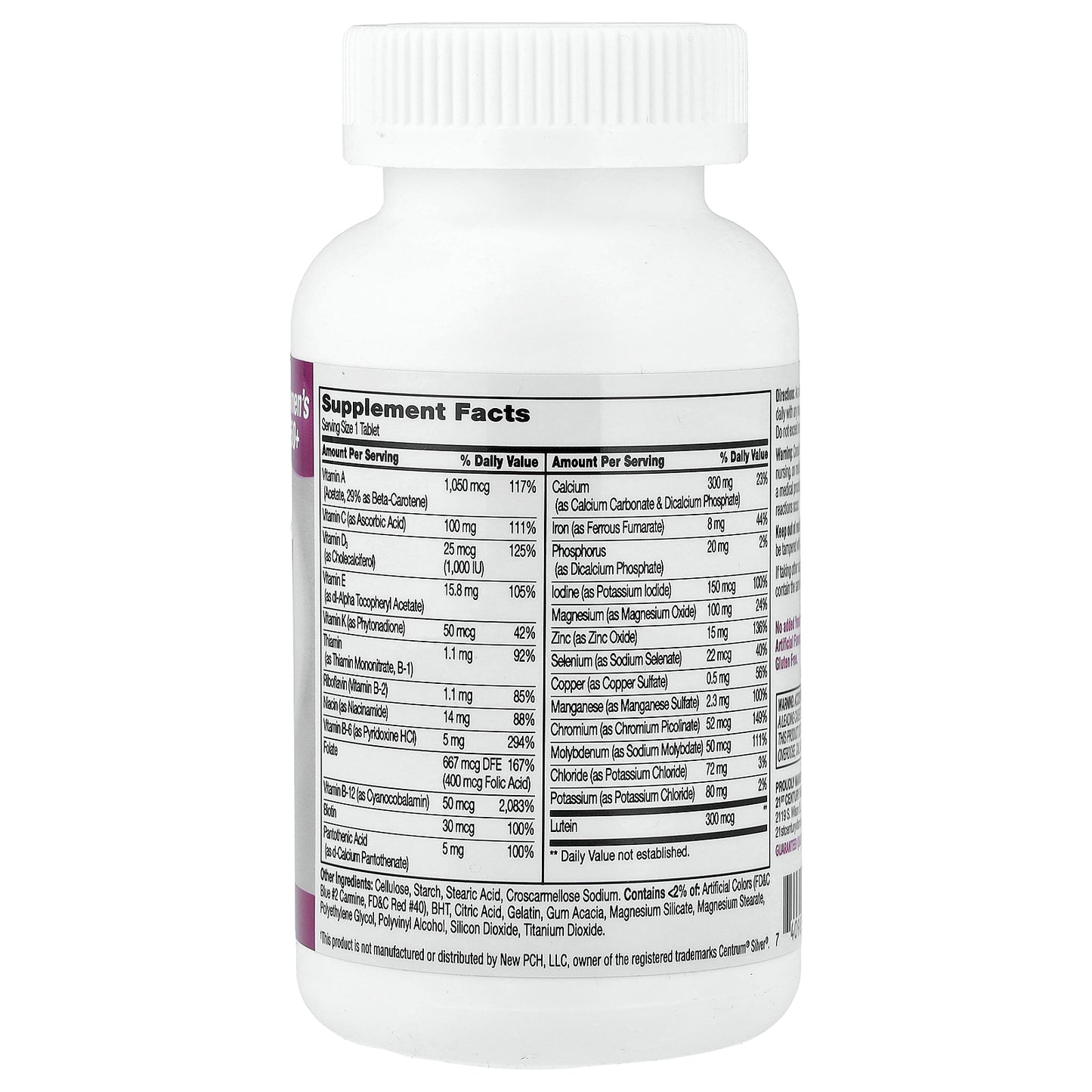 21st Century, Sentry Senior, Women's 50+, Multivitamin & Multimineral Supplement, 100 Tablets