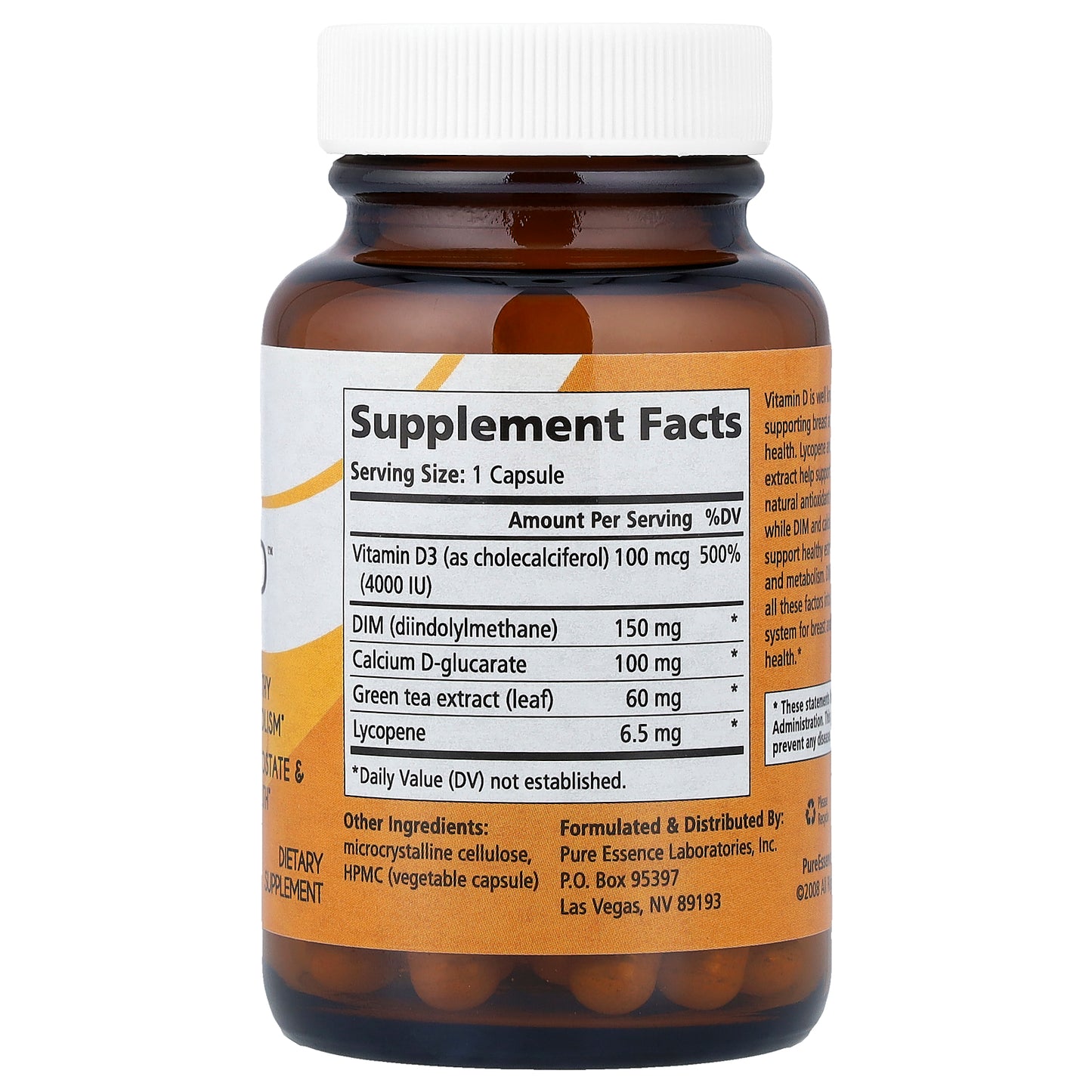 Pure Essence, DIM-D™, 30 Vegi-Caps