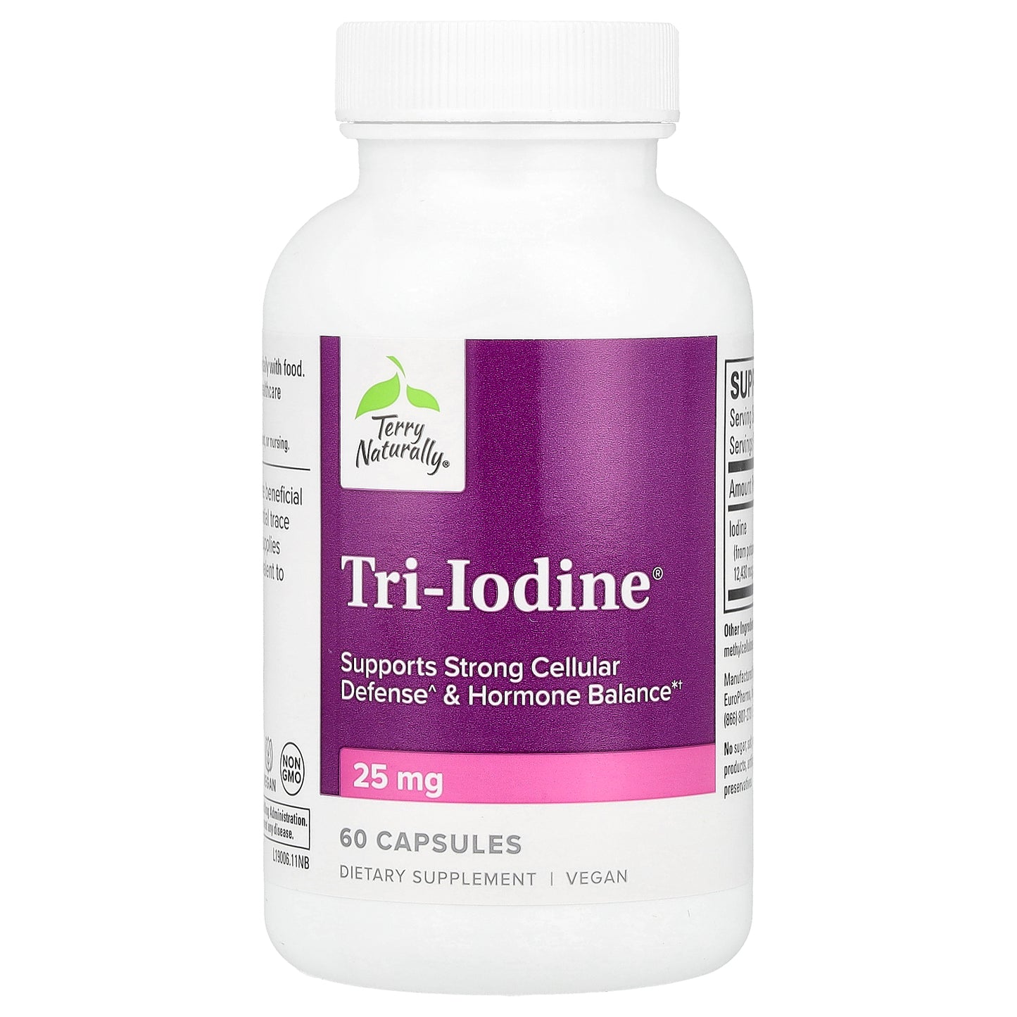 Terry Naturally, Tri-Iodine®, 25 mg, 60 Capsules