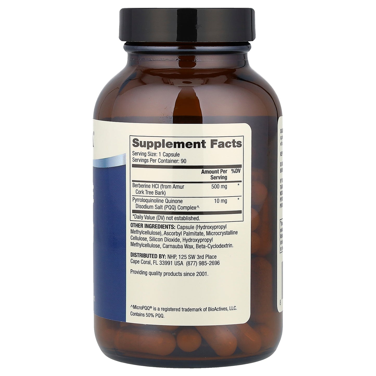 Dr. Mercola, Berberine and MicroPQQ® Advanced, 90 Capsules