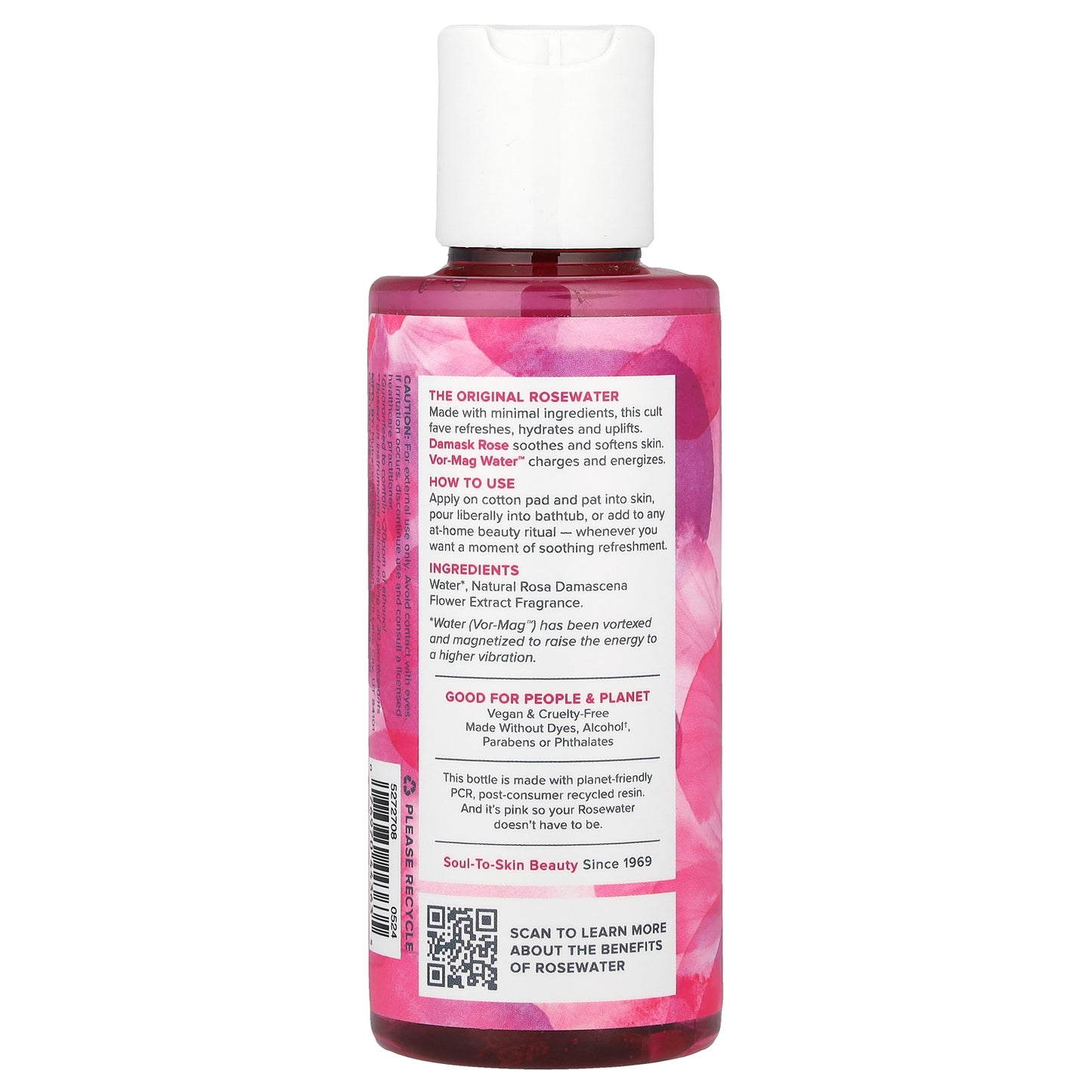 Heritage Store, Rosewater Refreshing Facial Splash, 4 fl oz (118 ml)