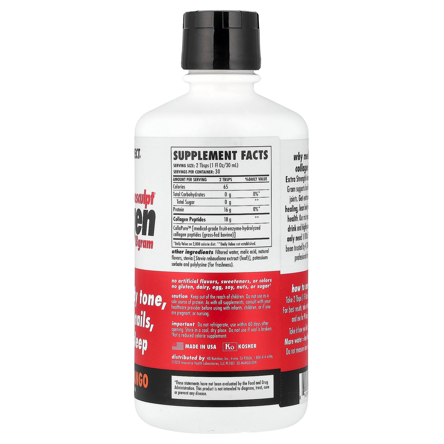 Health Direct, AminoSculpt® Collagen, Smooth Mango, 30 fl oz (887 ml)