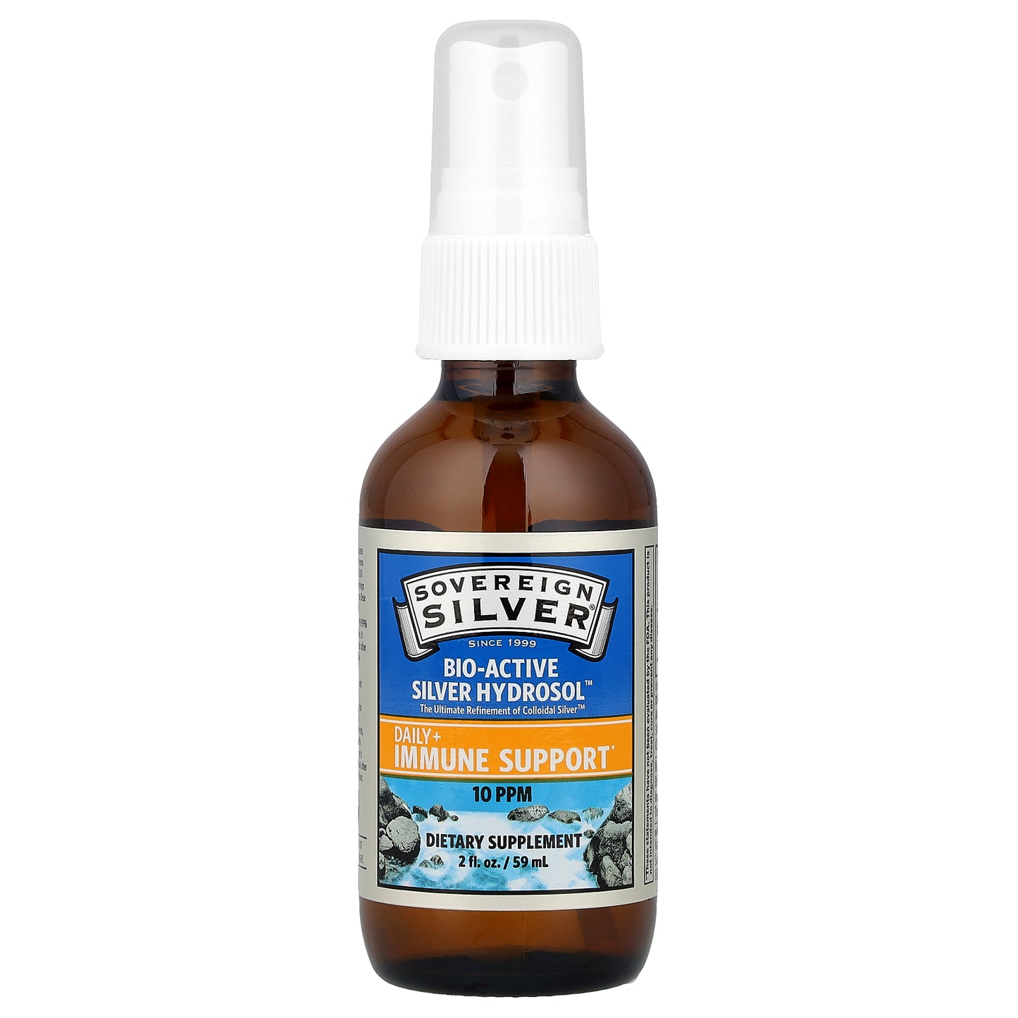 Sovereign Silver, Bio-Active Silver Hydrosol™, Fine Mist Spray, 10 PPM, 2 fl oz (59 ml)
