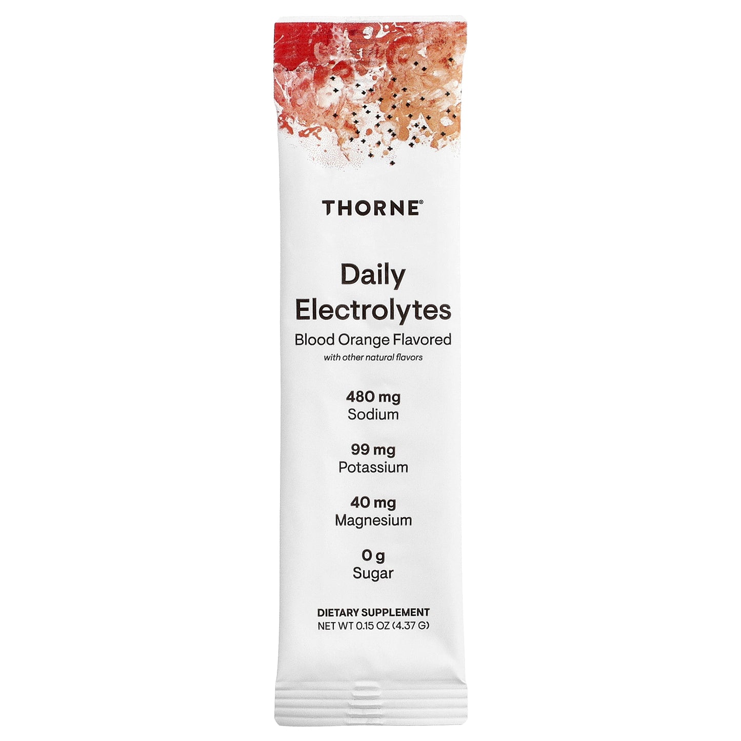 Thorne, Daily Electrolytes, Blood Orange, 30 Stick Packs, 0.15 oz (4.37 g) Each