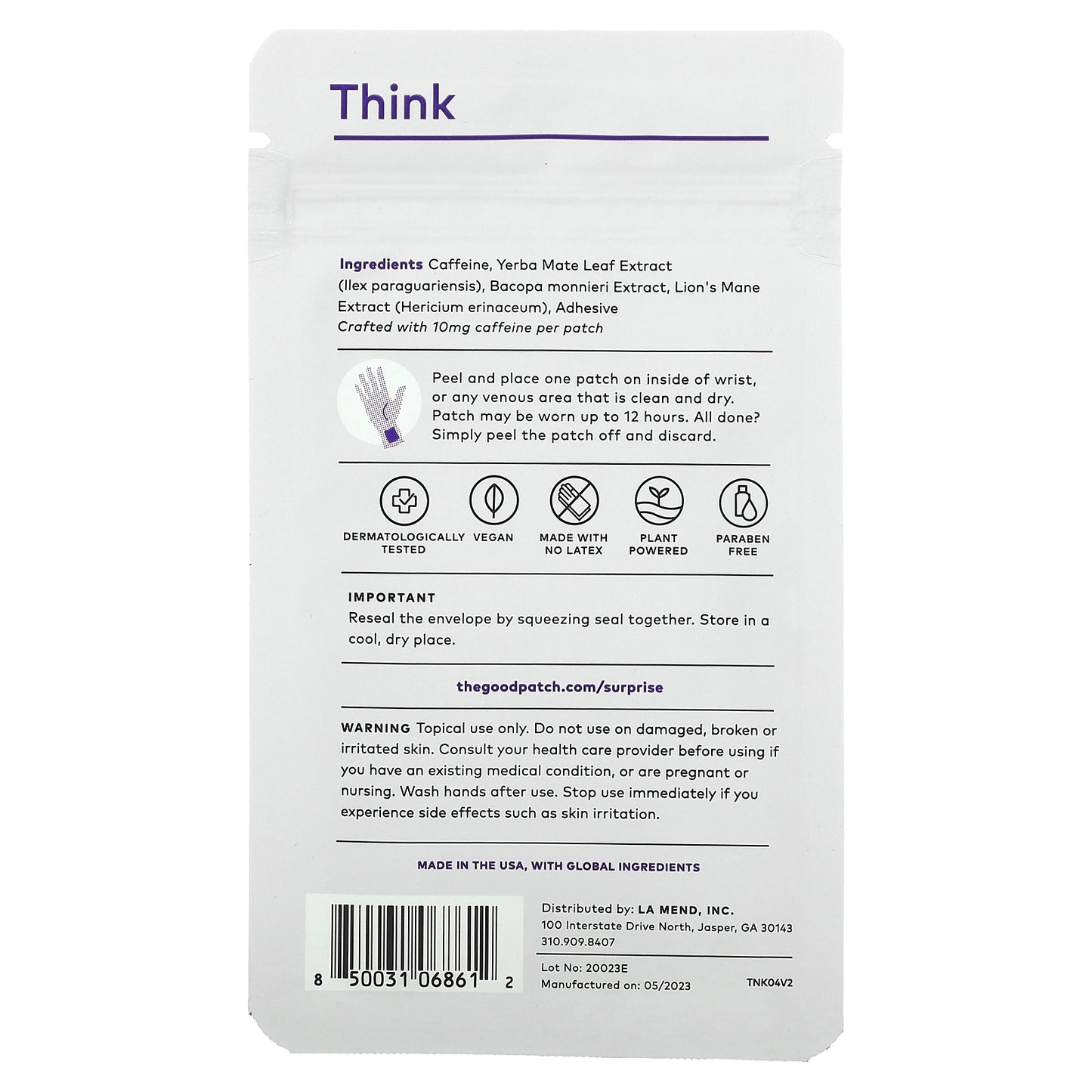 The Good Patch, Think, 4 Patches