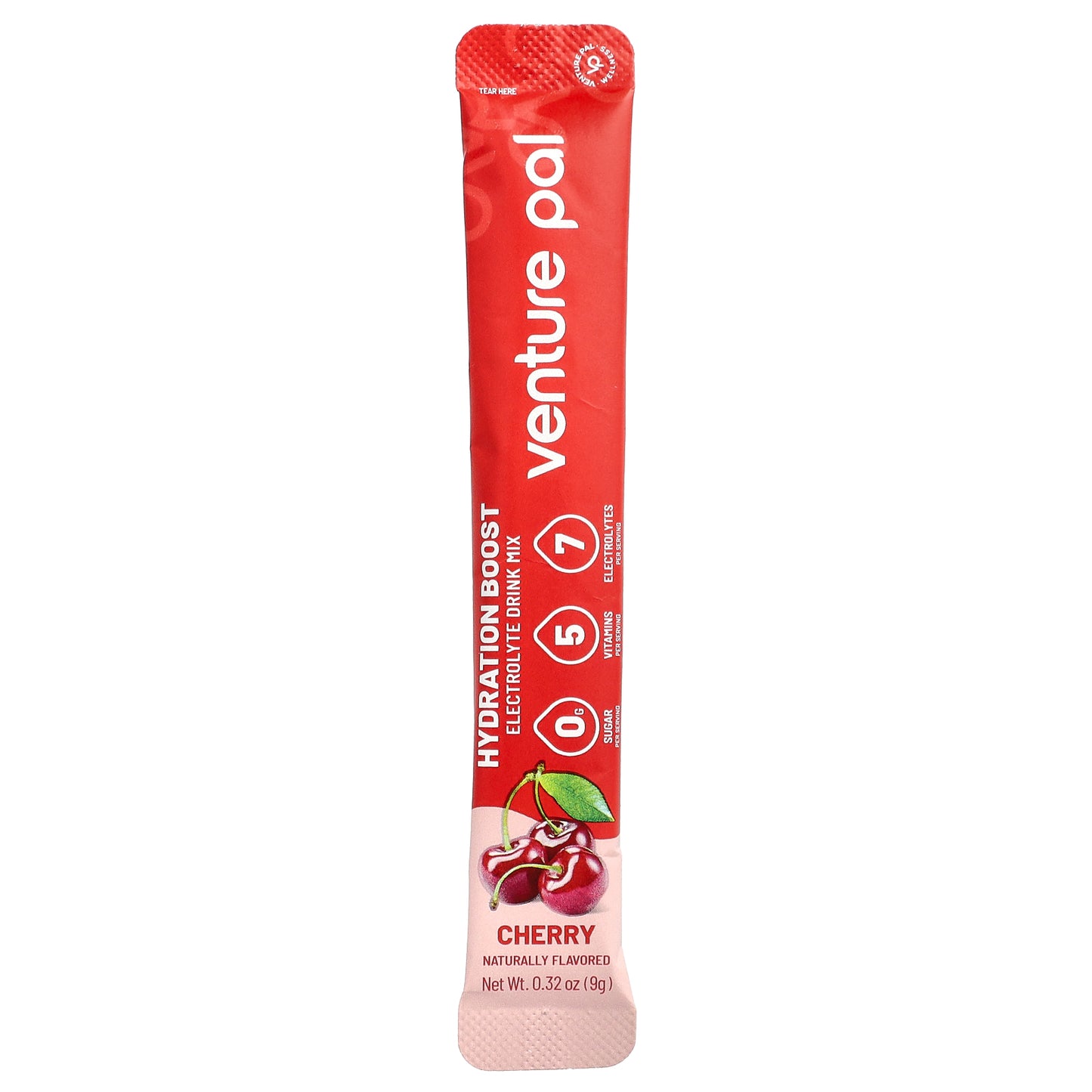 Venture Pal, Hydration Boost, Electrolyte Drink Mix, Cherry, 16 Sticks, 0.32 oz (9 g) Each