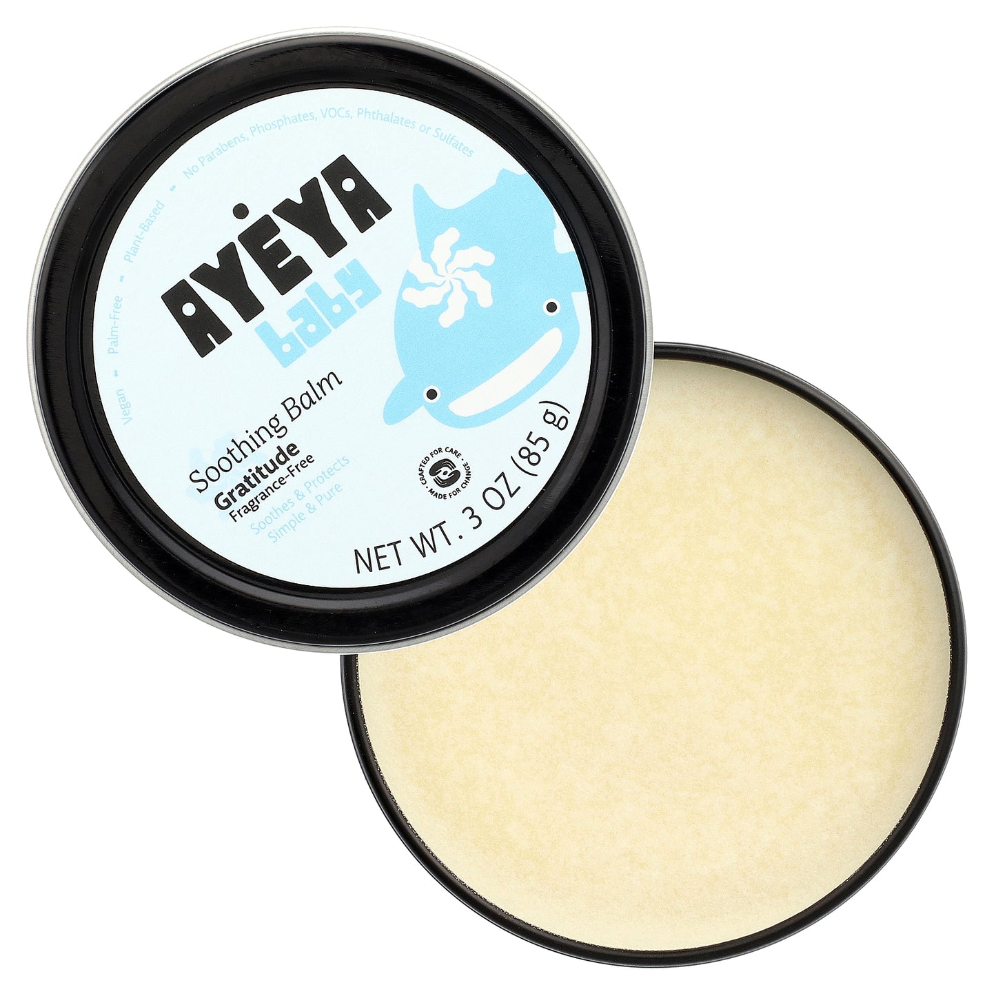 Ayeya, Baby, Soothing Balm, Fragrance-Free, 3 oz (85 g)