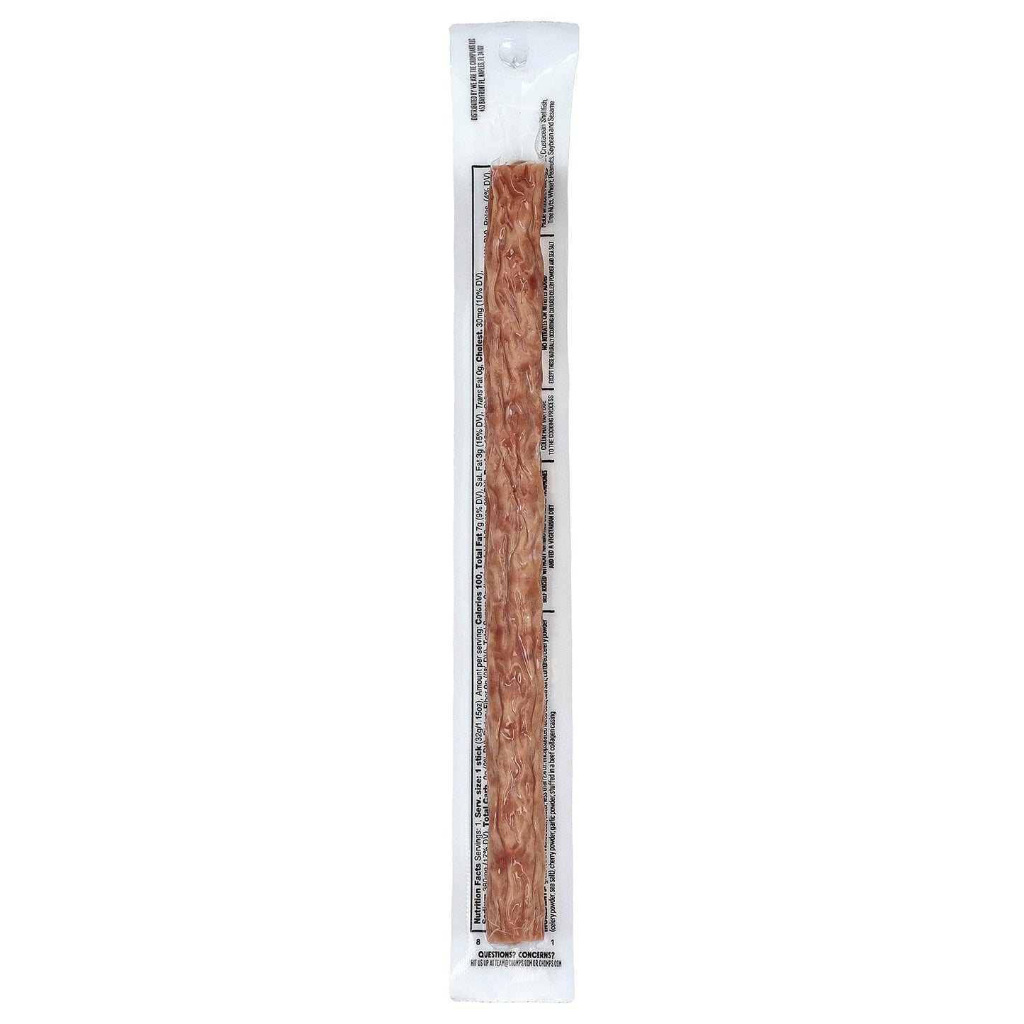 Chomps, Sea Salt Beef Stick, Mild, 1.15 oz (32 g)
