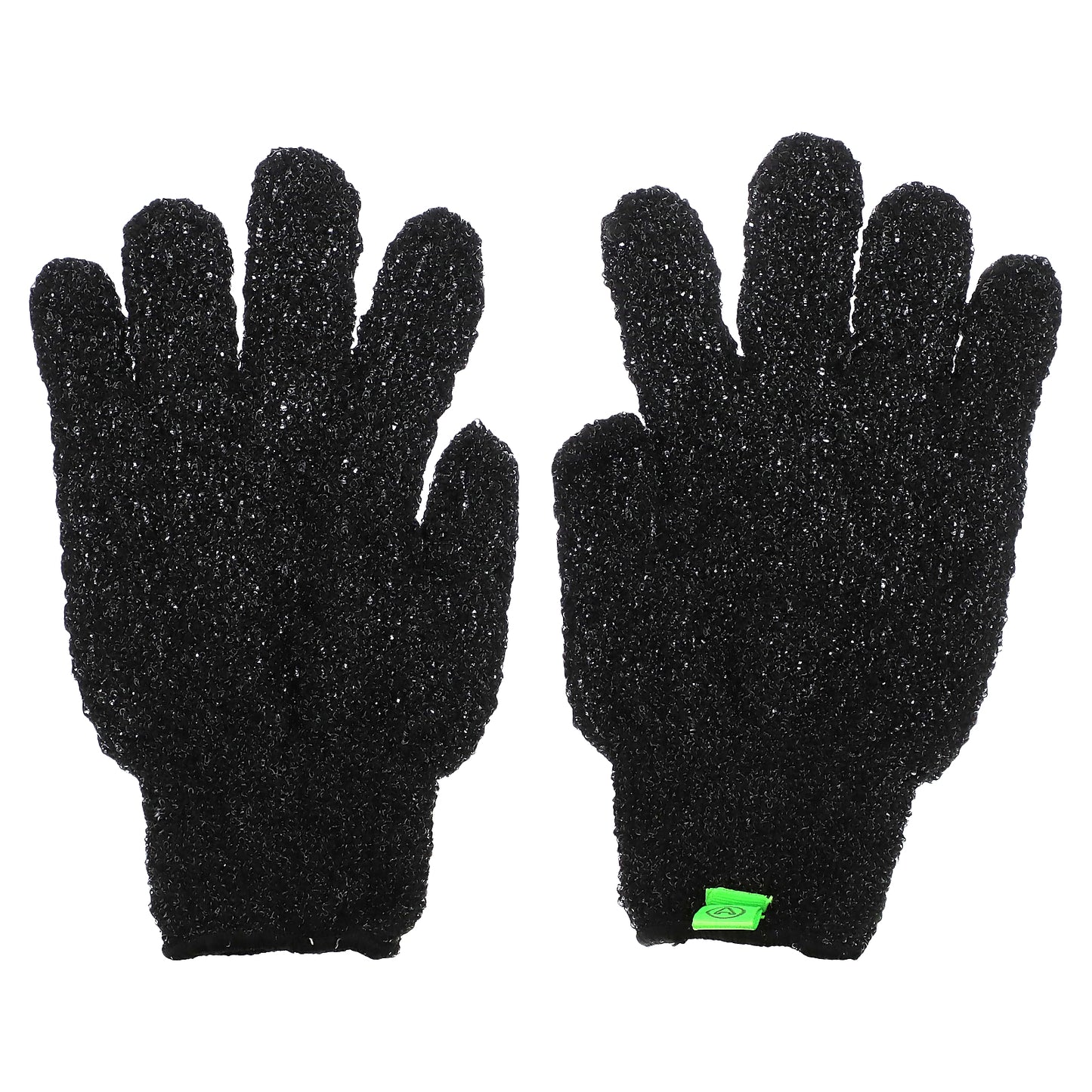AfterSpa, Exfoliating Gloves, Black, 1 Pair