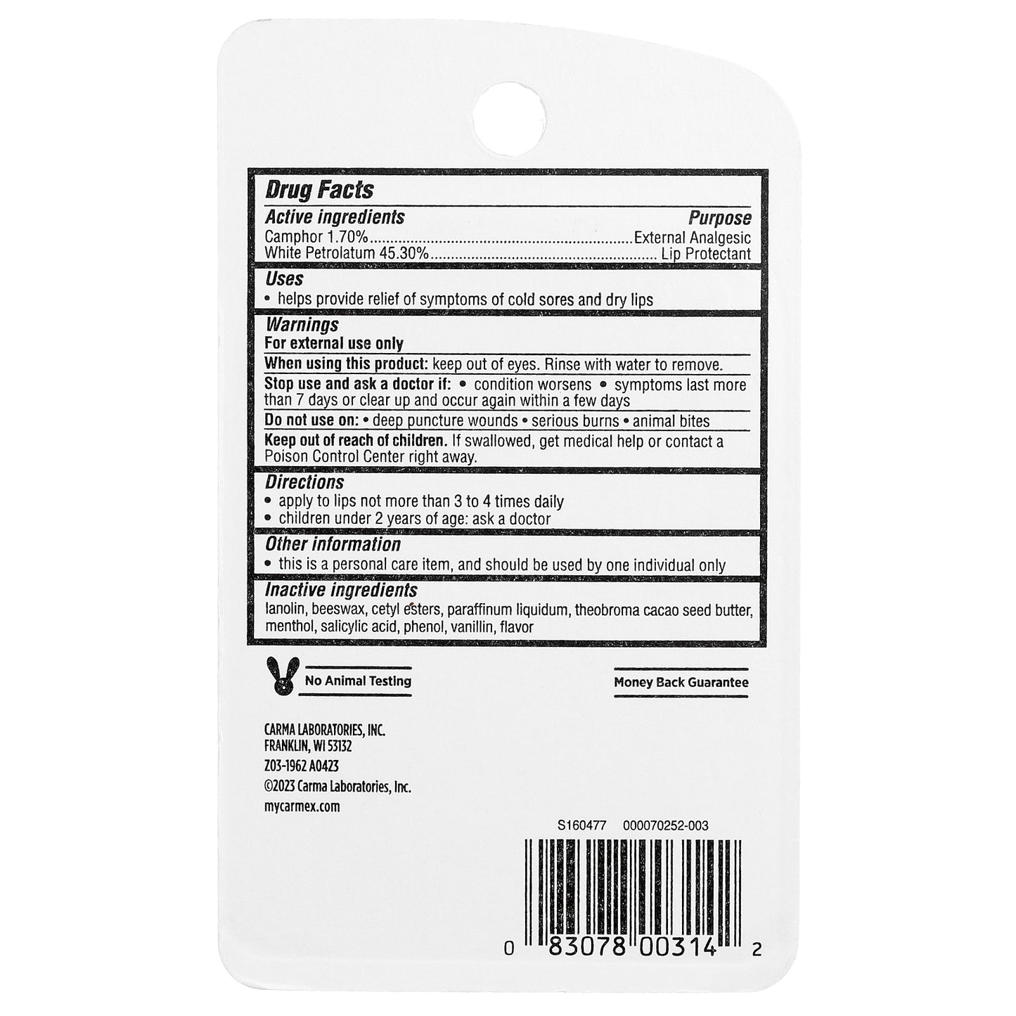 Carmex, Classic Lip Balm, Medicated, 3 Tubes, 0.35 oz (10 g) Each