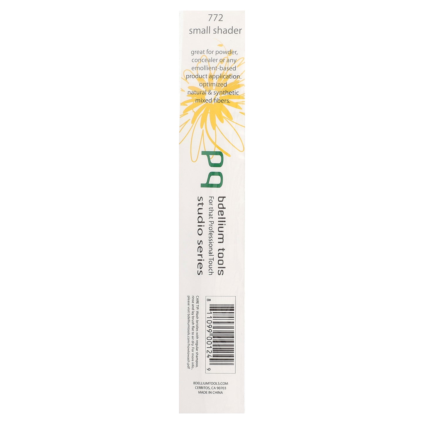 Bdellium Tools, Studio Series, Small Shader Brush, Eyes 772, 1 Brush