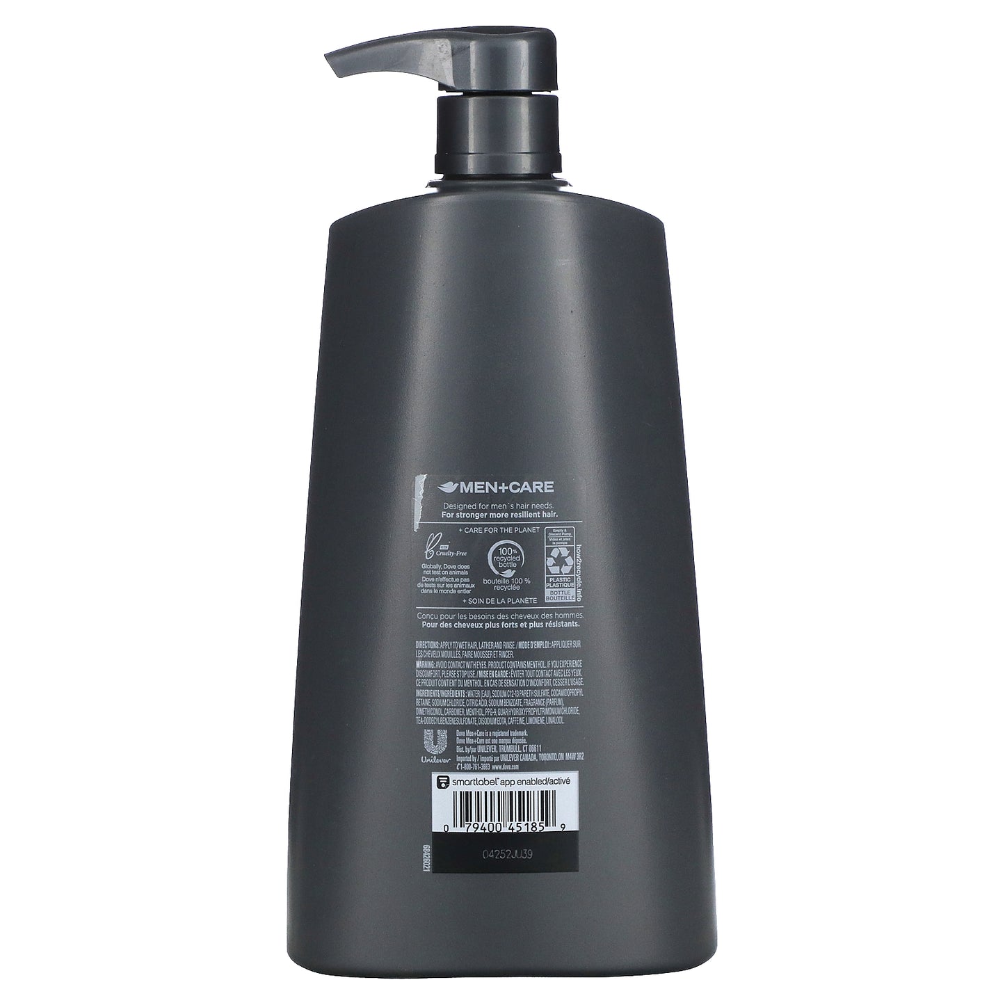 Dove, Men+Care, 2 in 1 Shampoo + Conditioner, Fresh & Clean, 25.4 fl oz (750 ml)