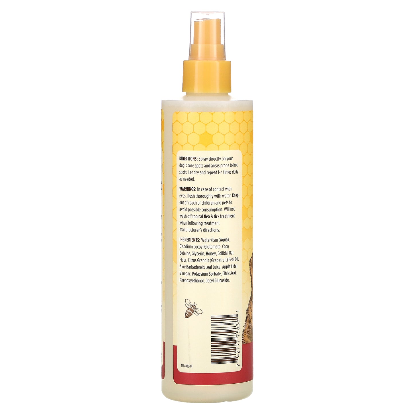 Burt's Bees, Soothing Hot Spot Spray For Dogs with Apple Cider Vinegar & Aloe Vera, 10 fl oz (296 ml)