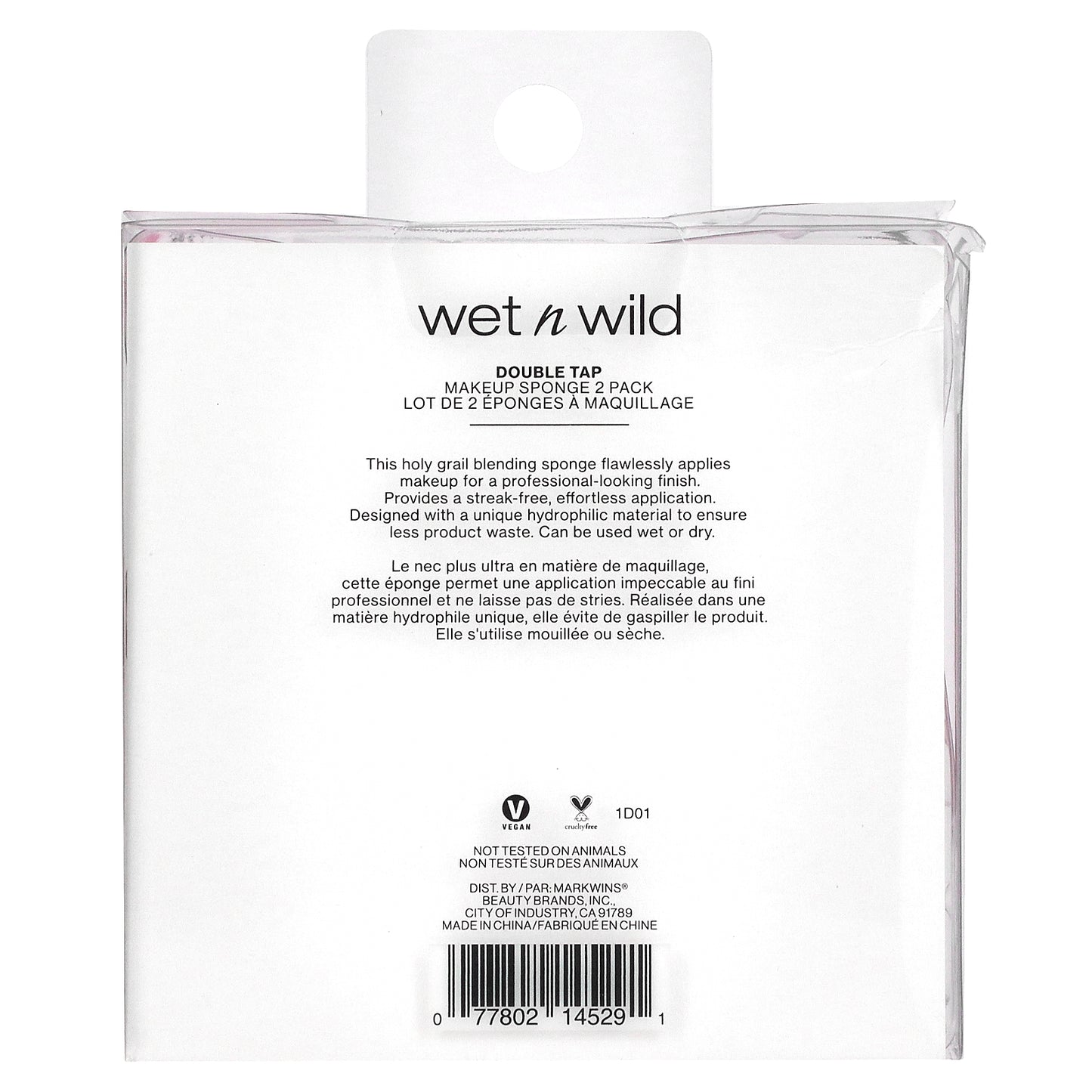 wet n wild, Makeup Sponge, Double Tap, Pink, 2 Pack