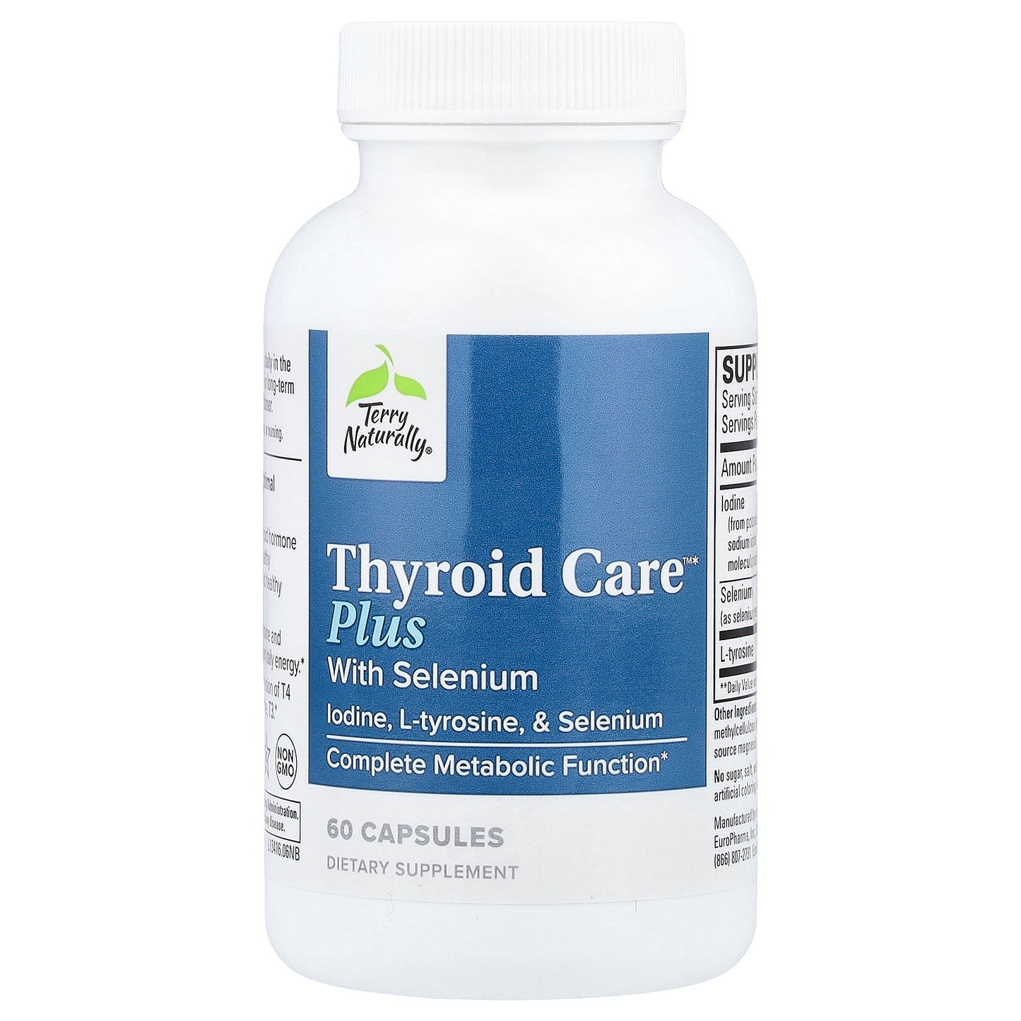 Terry Naturally, Thyroid Care™ Plus with Selenium, 60 Capsules